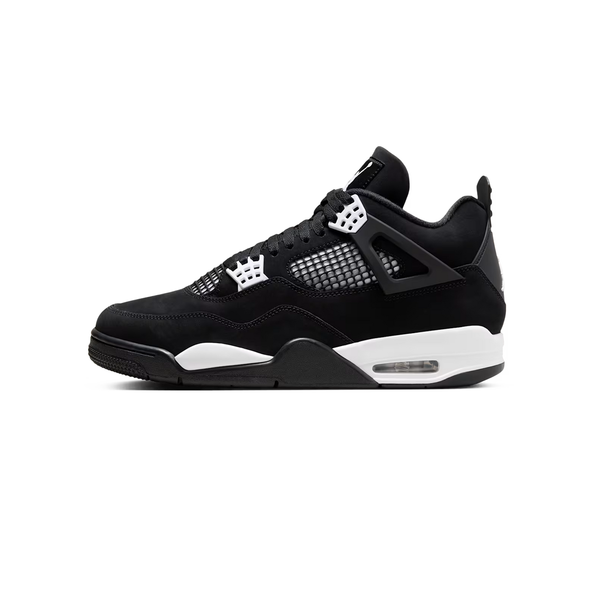 Jordan 4 Retro White Thunder 'Black White'