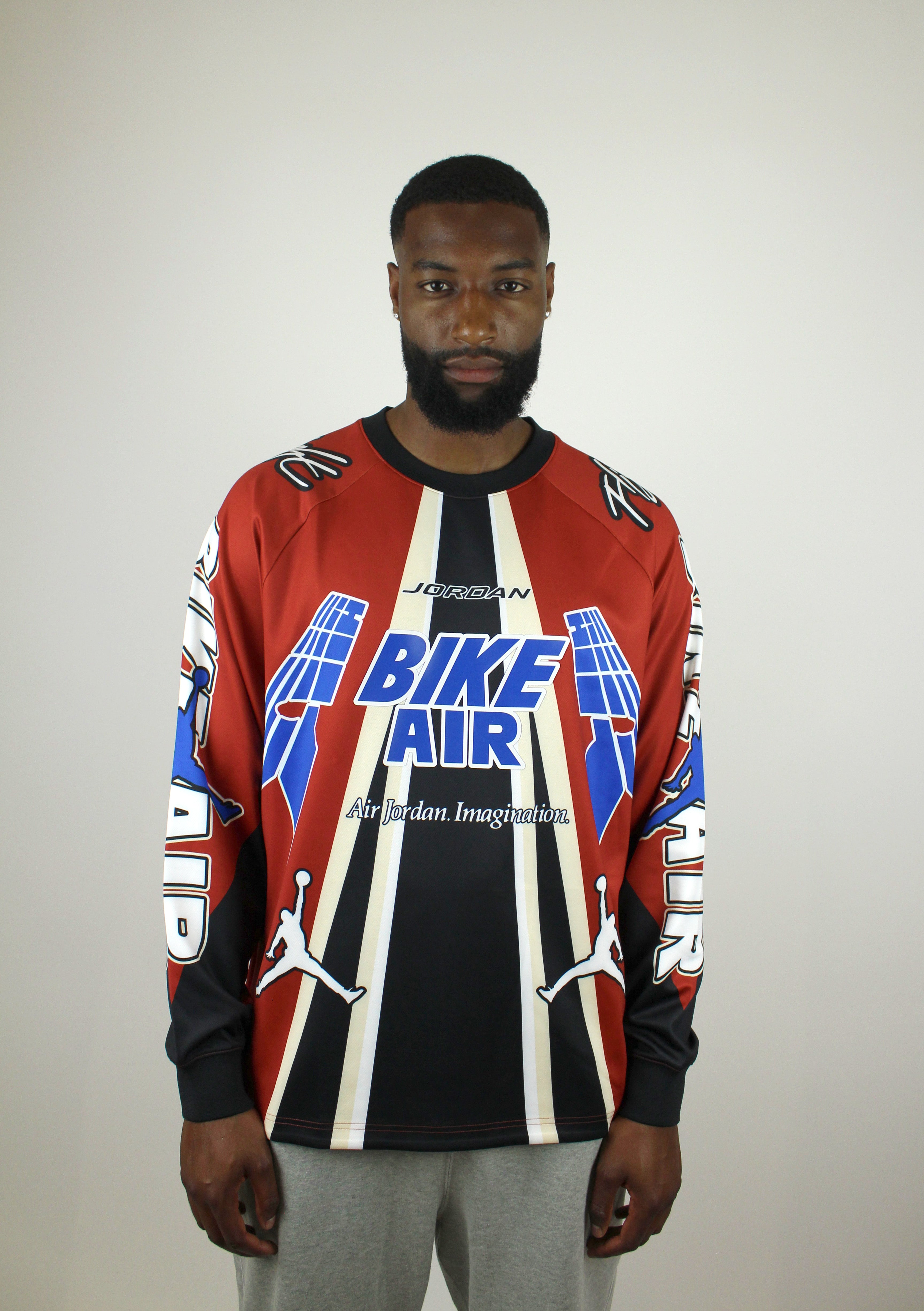 Jordan x Nigel Sylvester BMX Jersey ‘Cinnabar Red Black’