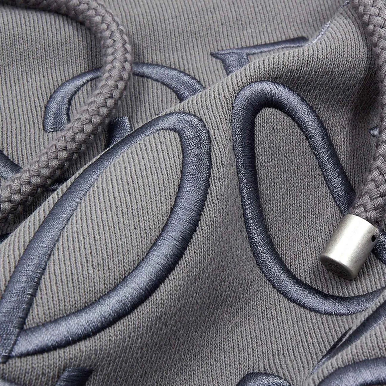 Loewe Split Logo Relaxed Fit Hoodie 'Grey'