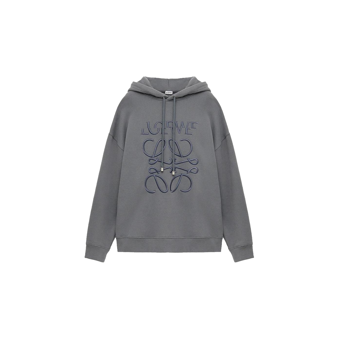 Loewe Split Logo Relaxed Fit Hoodie 'Grey'