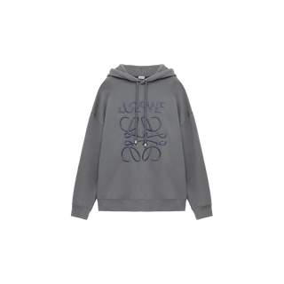 Loewe Split Logo Relaxed Fit Hoodie 'Grey'