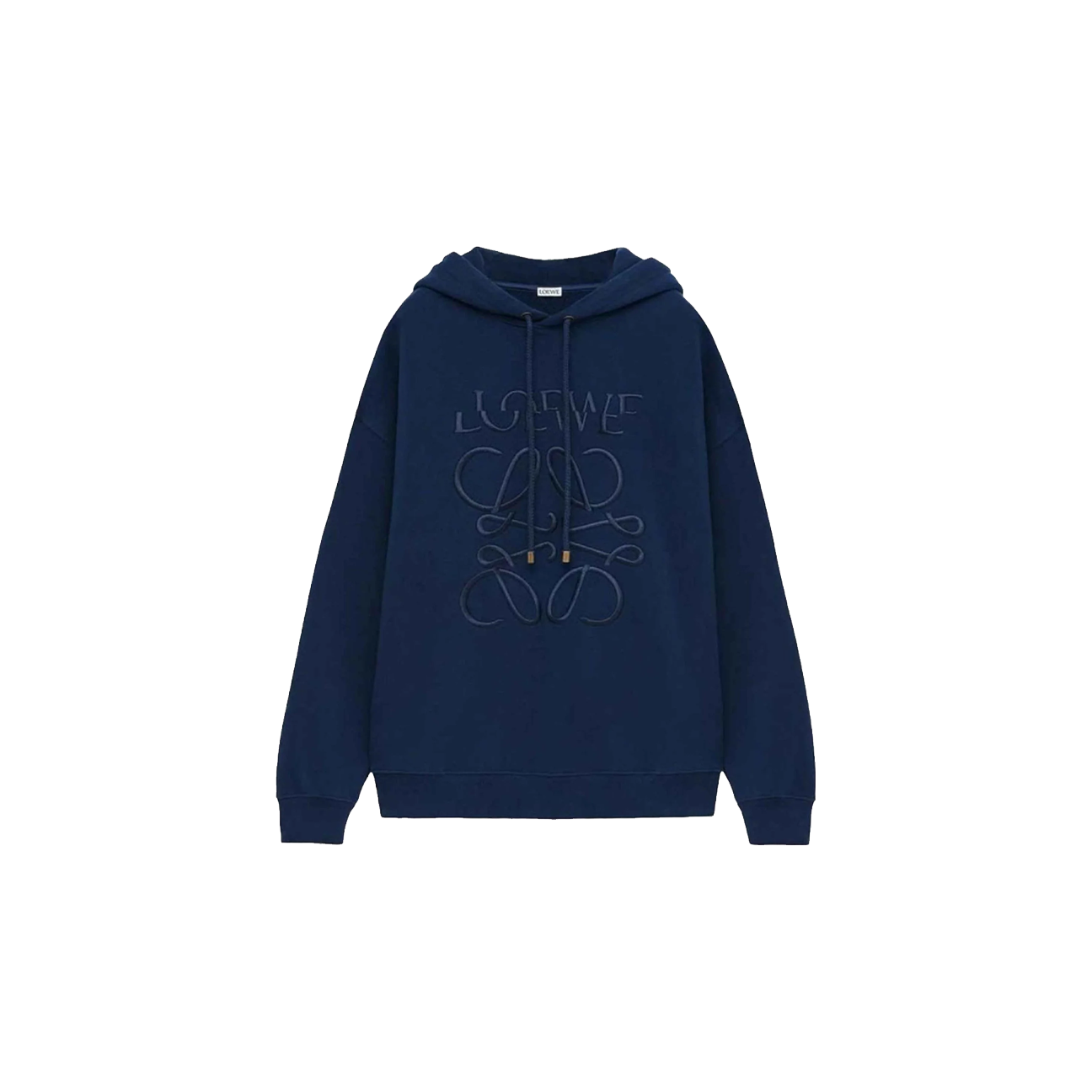 Loewe Split Logo Relaxed Fit Hoodie 'Navy'