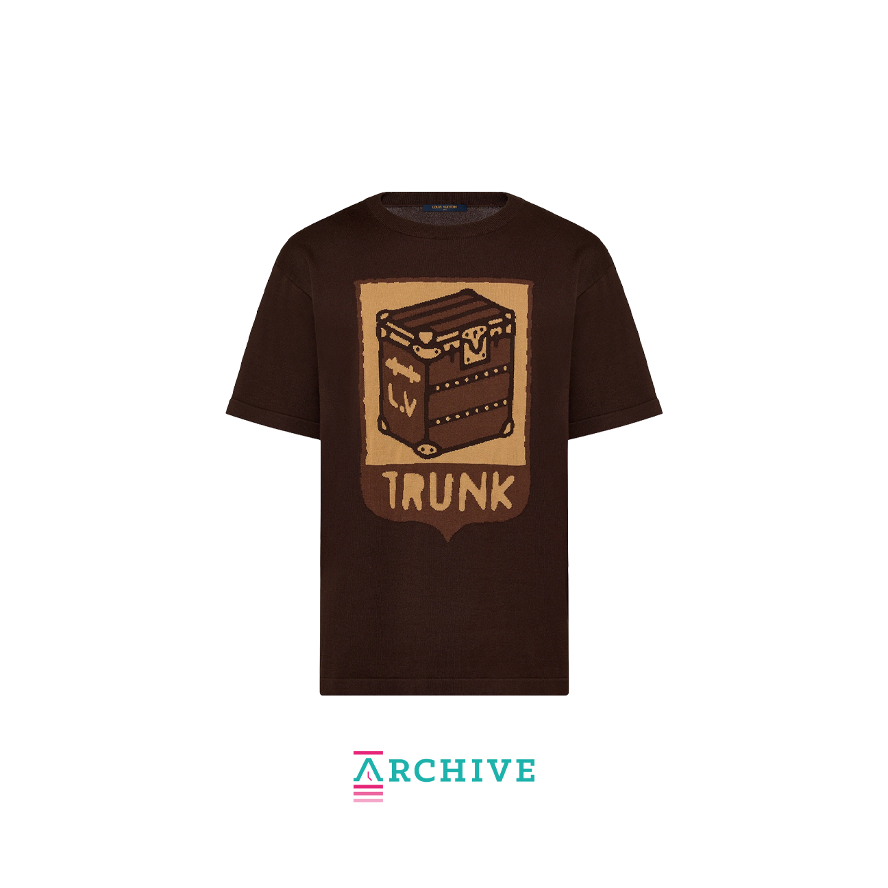 Louis Vuitton Cotton Trunk Print T-Shirt 'Sienna Brown' - Size M (ARCHIVE)
