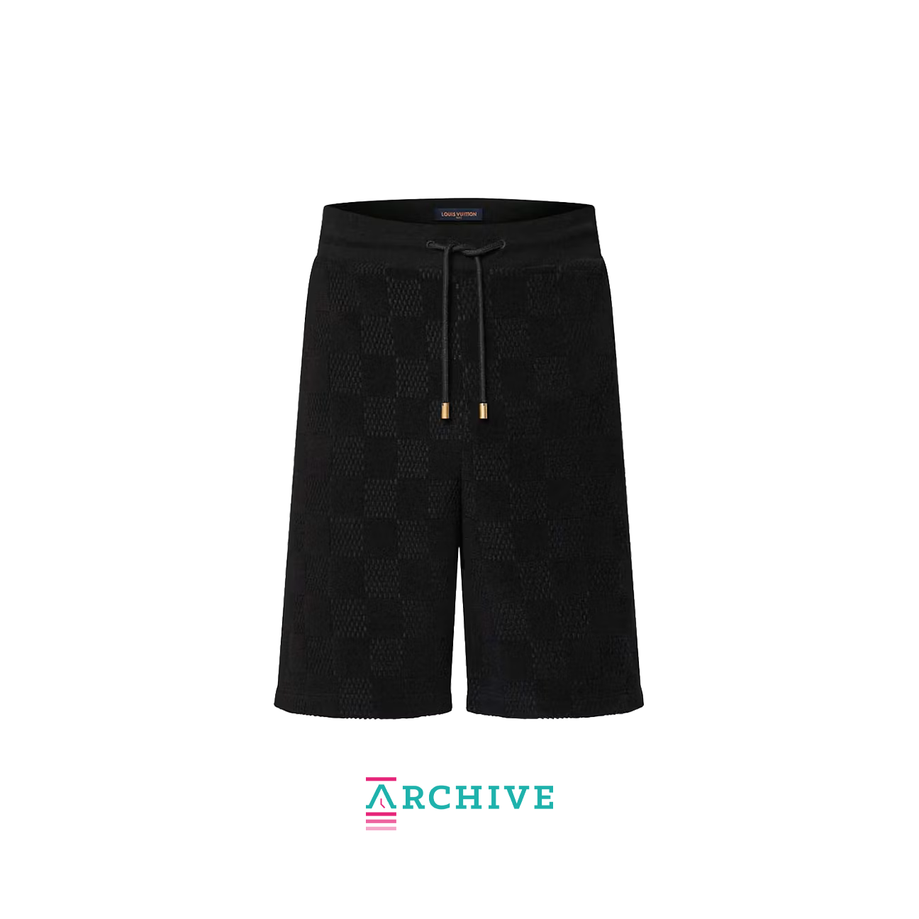 Louis Vuitton Damier French Terry Cotton Shorts 'Meteorite' - Size S (ARCHIVE)