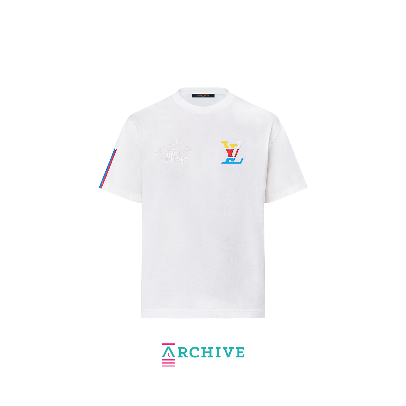 Louis Vuitton X Pharrell Williams 37th America’s Cup Logo Print T-Shirt 'White' - Size S (ARCHIVE)