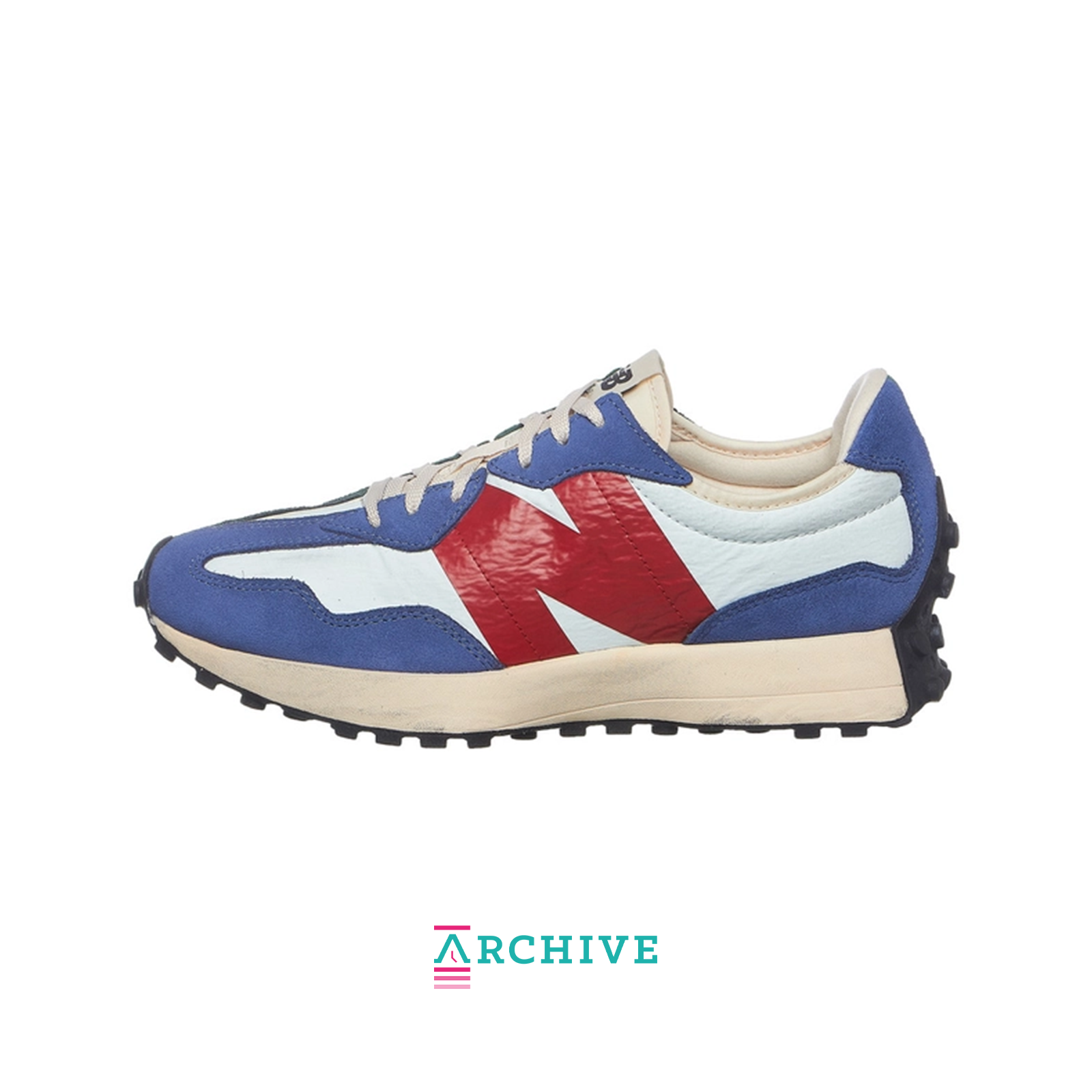 New Balance 327 'Forest Green Serene Blue Vintage Worn' - Size 44.5 (ARCHIVE)-8749997195594-The Attic