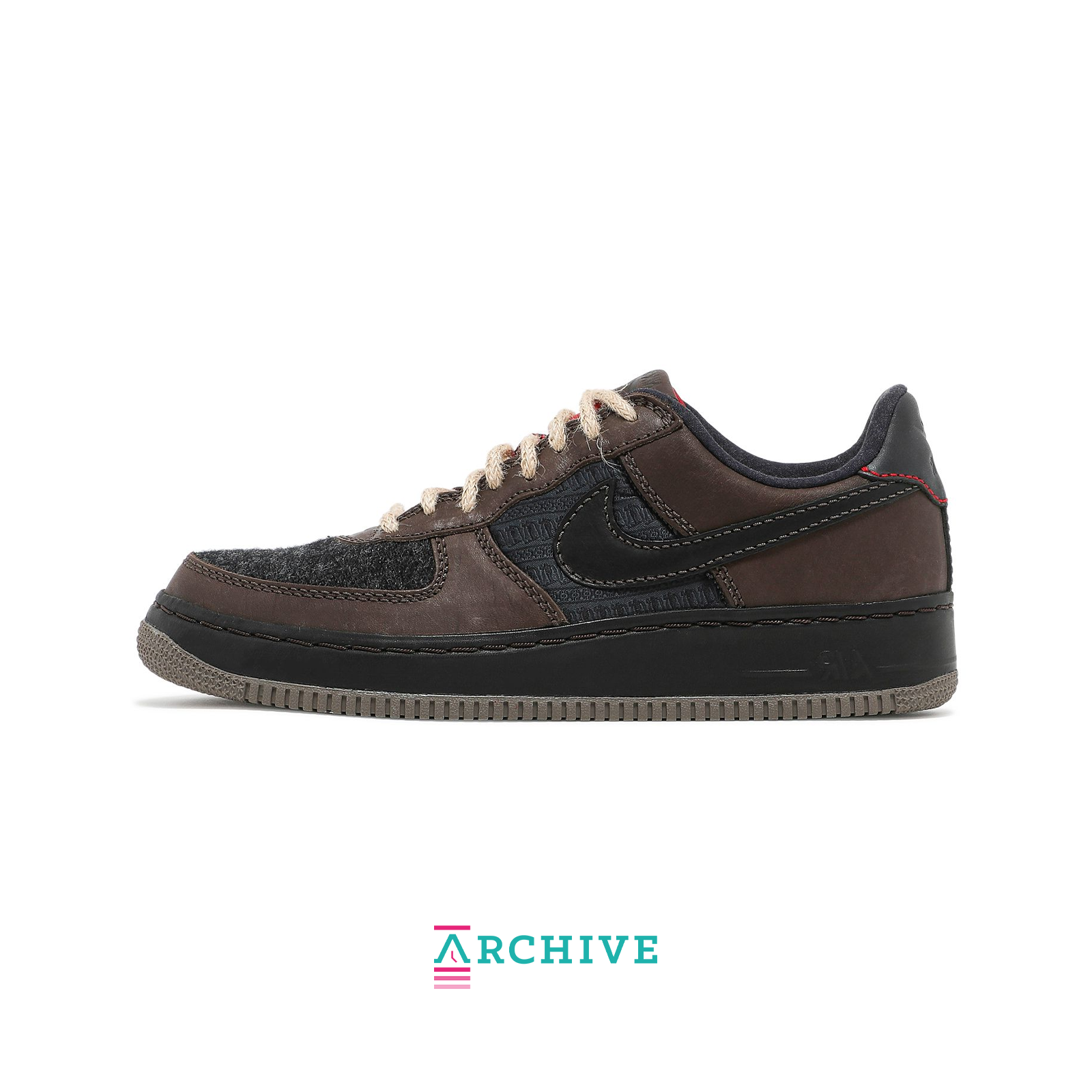 Nike Air Force 1 Low Inside Out 'Baroque Brown Black' - Size 45.5 (ARCHIVE)-9447020003658-The Attic