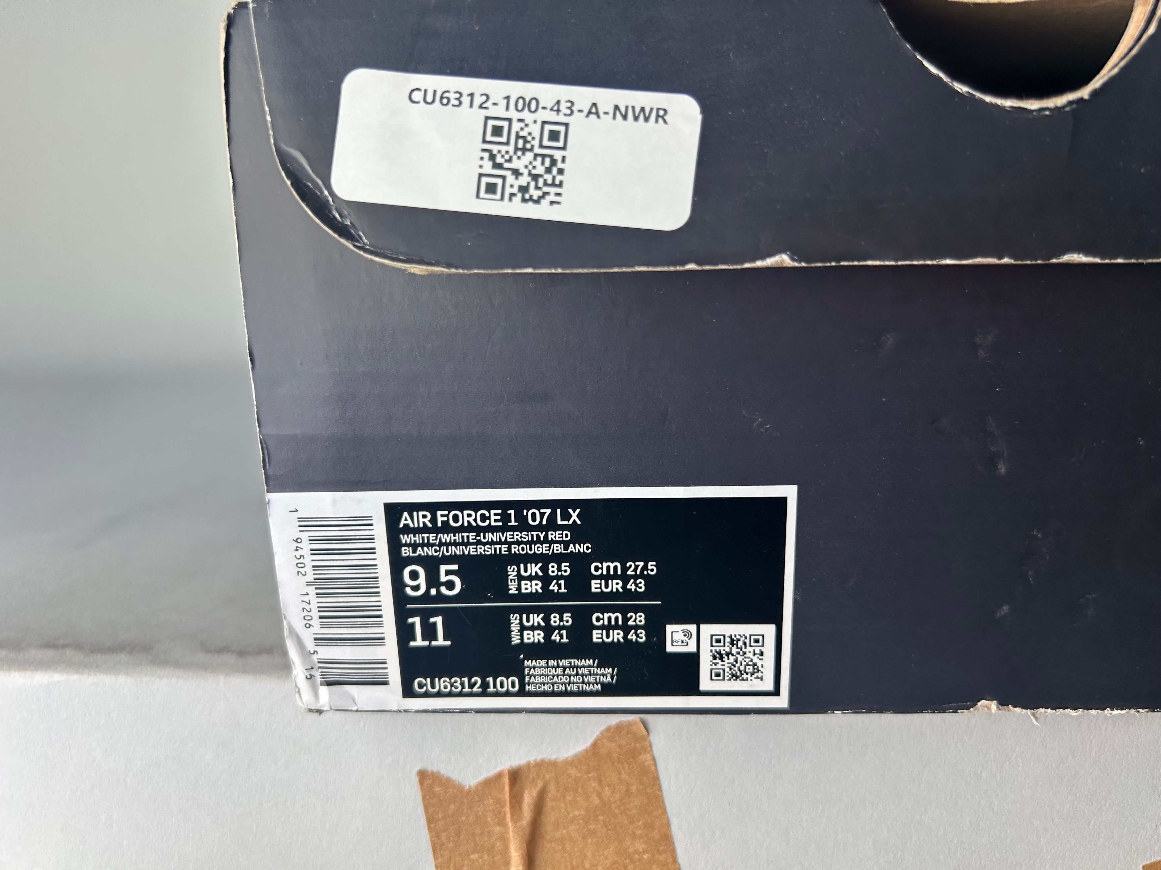 Nike Air Force 1 Low 'Rose White' - Size 43 (ARCHIVE)