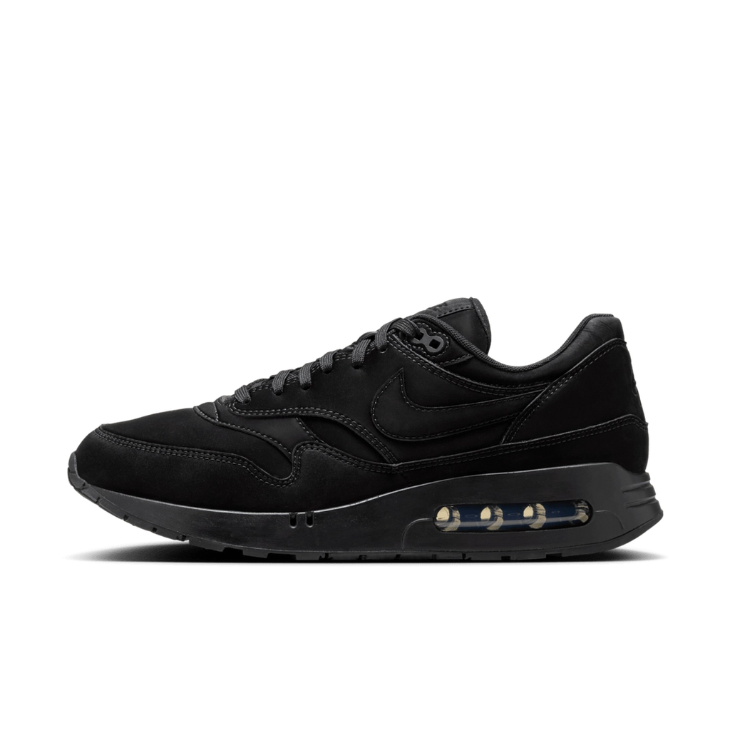 Nike Air Max 1 ’86 Black Cat – Retro Running Sneakers, Black Suede and Mesh Lifestyle Shoes, Iconic Streetwear Trainers