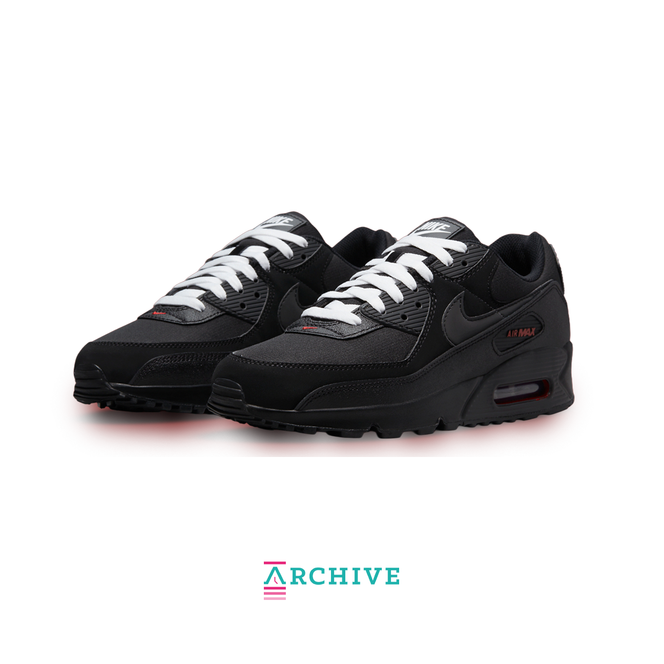Nike Air Max 90 'Black/Sports Red' - Size 46 (ARCHIVE)