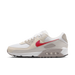 Nike Air Max 90 sneakers in 'College Grey & University Red' colorway, stylish athletic shoes featuring grey and red accents, ideal for casual and sportswear.