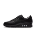 Nike Air Max 90 Leather Triple Black – Classic Retro Running Sneakers, Premium All-Black Lifestyle Shoes, Iconic Streetwear Trainers
