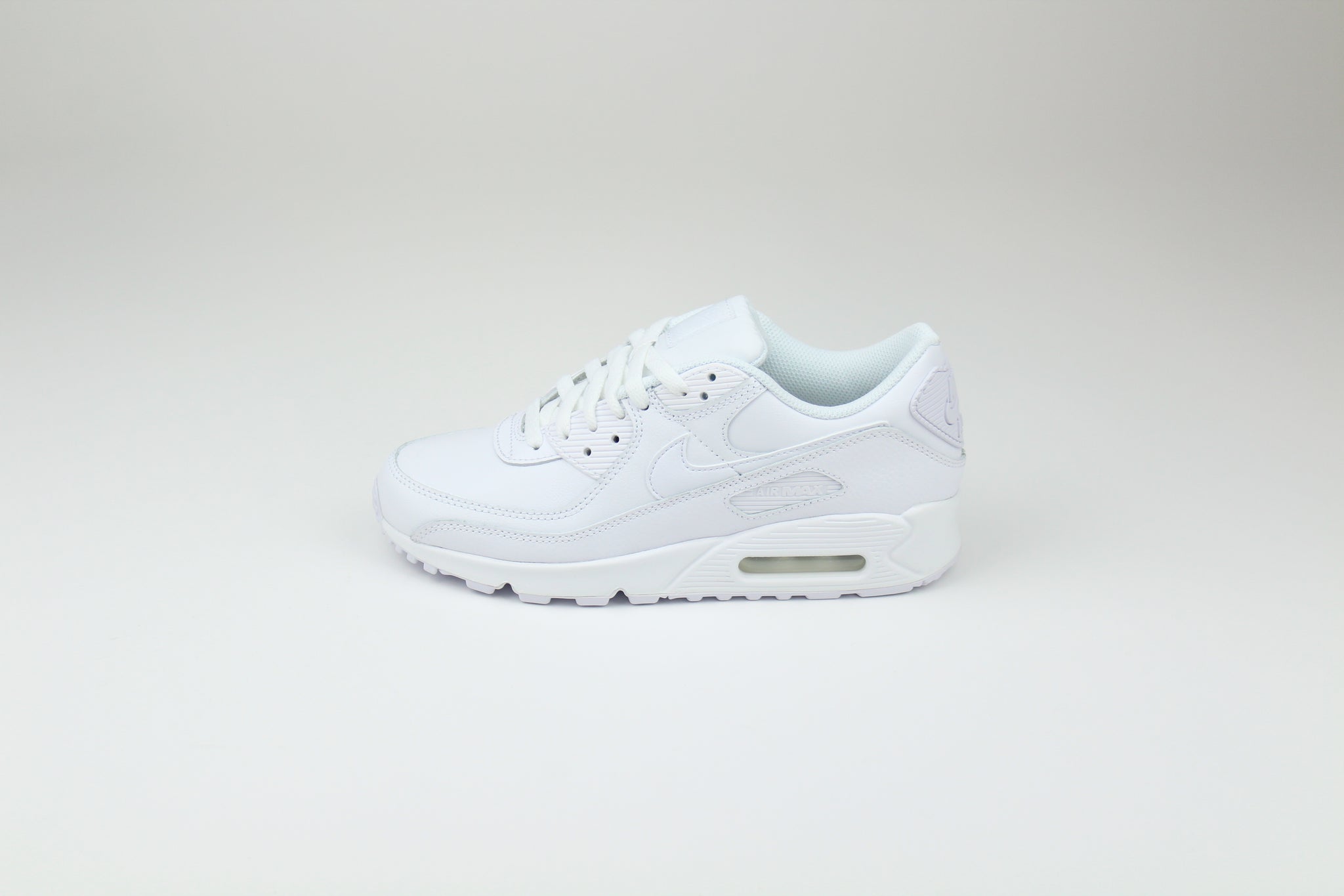 nike air max 90 triple white sneakers