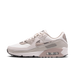Nike Air Max 90 Light Pink Snakeskin – Premium Retro Running Sneakers, Textured Leather Lifestyle Shoes, Stylish Streetwear Trainers