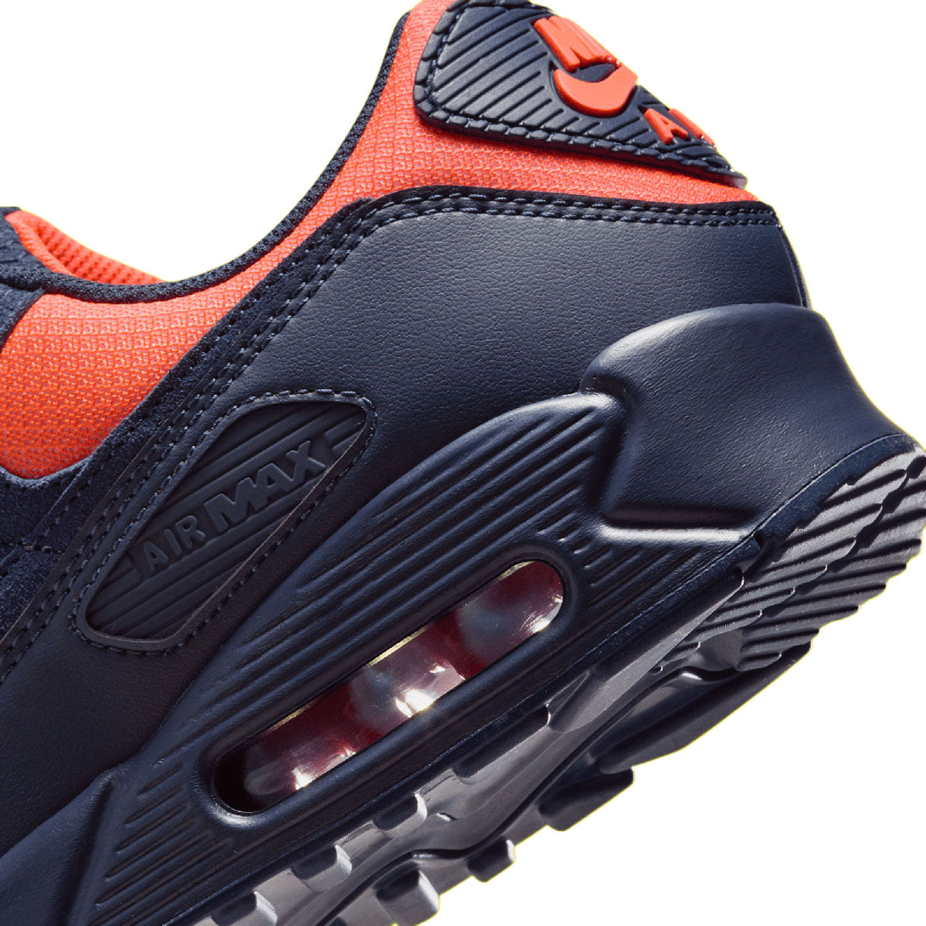 Nike Air Max 90 LTR Lemon Venom Blackened Blue GS sneaker with leather upper bold yellow colourway and visible Air cushioning