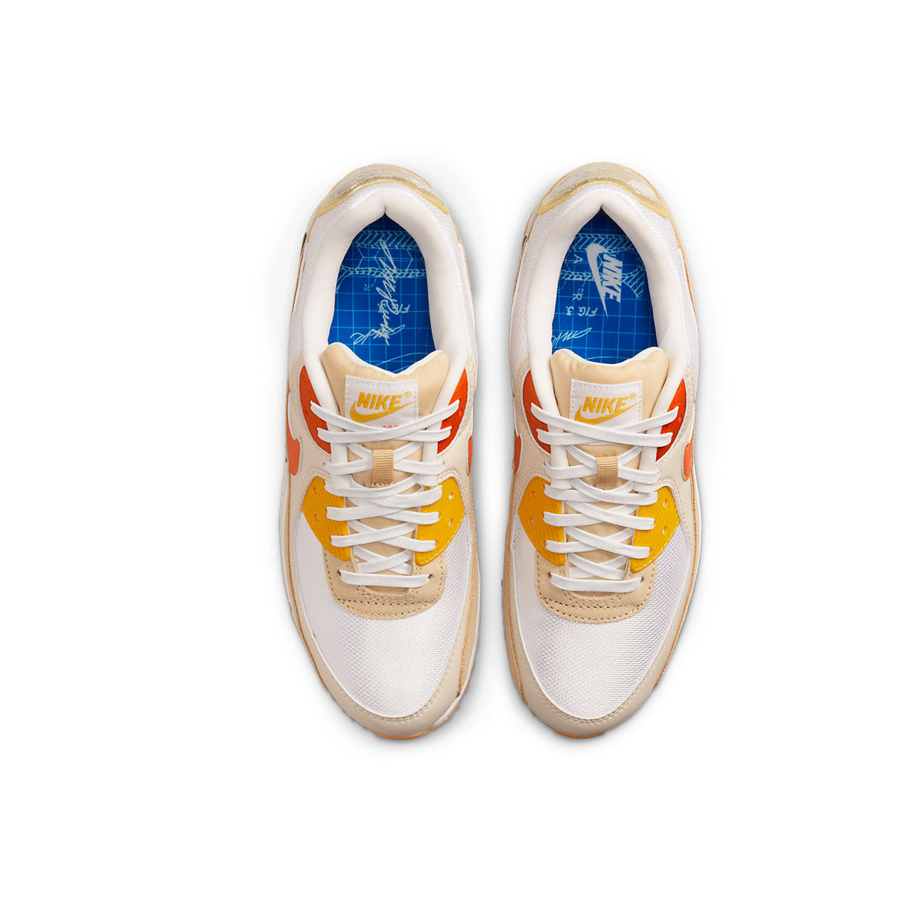 Nike Air Max 90 M Frank Rudy sneaker with white mesh and leather upper classic Air Max cushioning available at The Attic