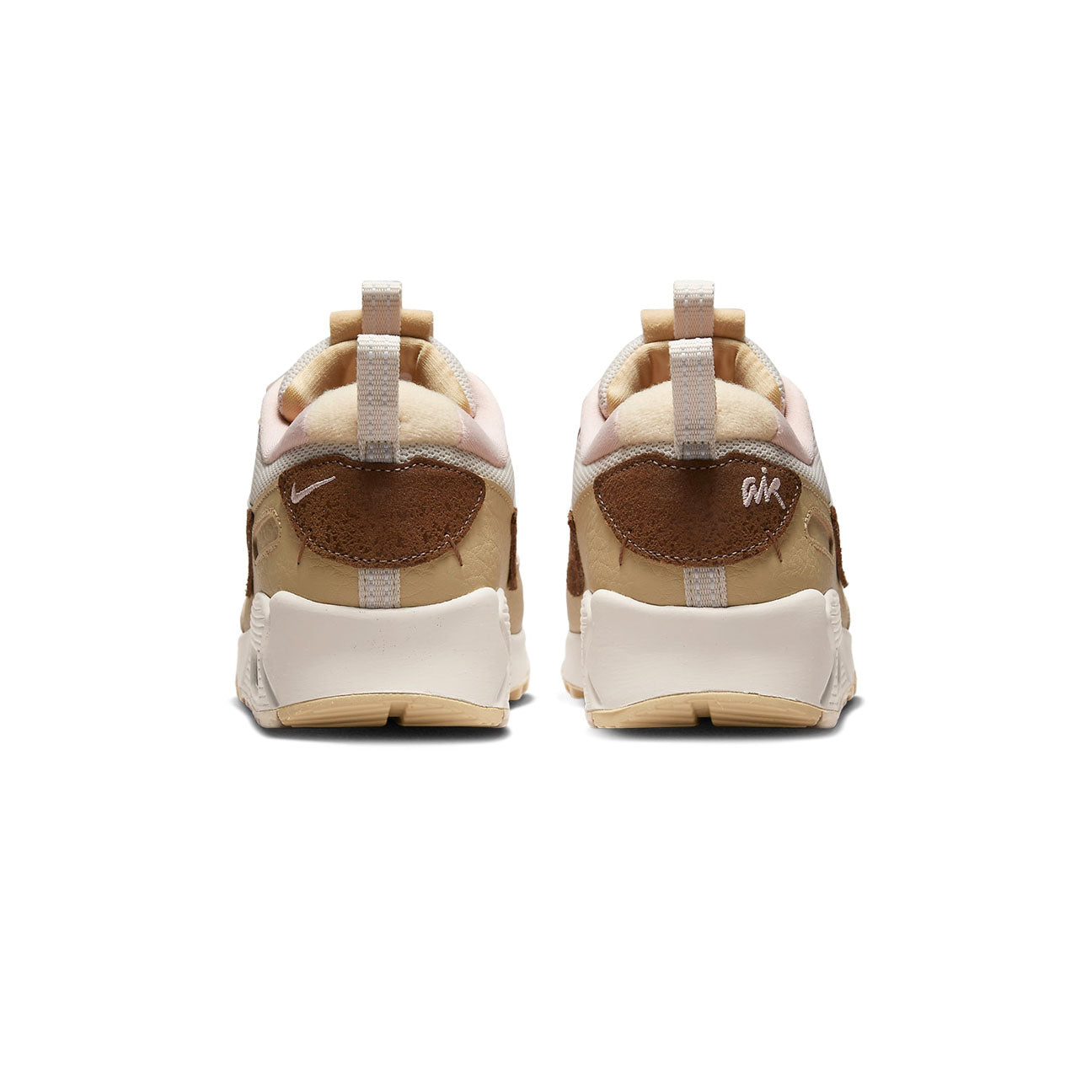 Nike Air Max 90 Neapolitan womens sneaker with mesh and leather upper warm neutral tones and visible Air cushioning
