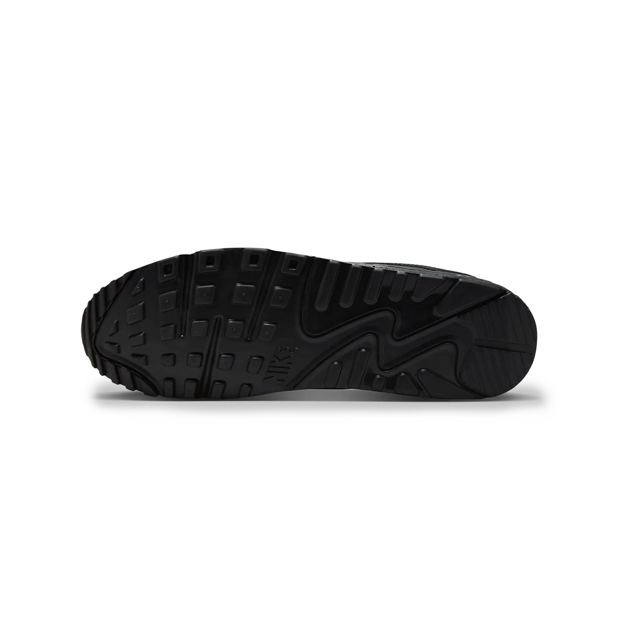 Nike Air Max 90 Premium Black Reflective sneaker with black upper reflective details and classic Air Max cushioning available at The Attic