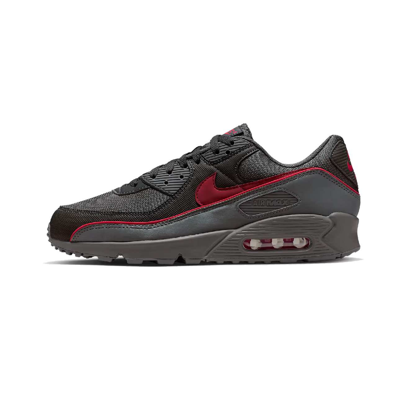 Nike Air Max 90 Premium 'Iron Grey University Red'