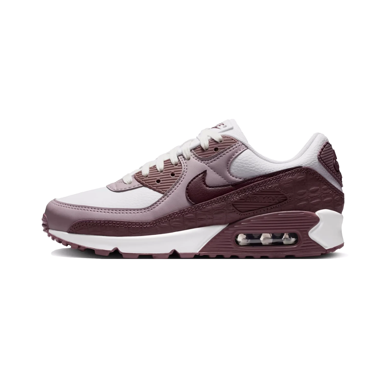 Nike Air Max 90 QS 'Burgundy Crush Croc Skin' (W)