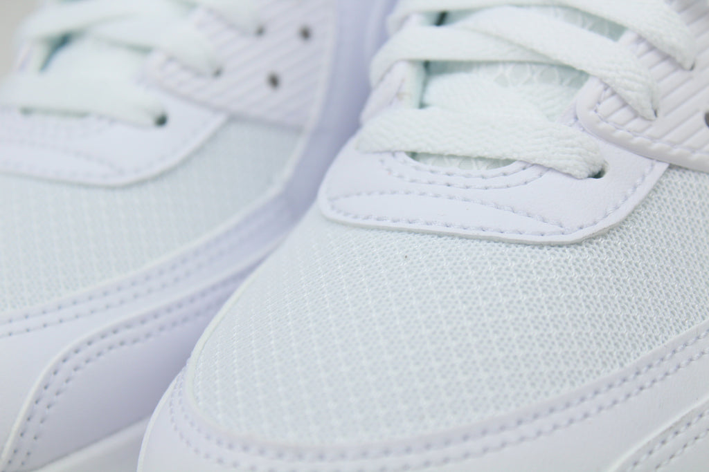 Nike Air Max 90 White & Light Crimson – Retro Running Sneakers, Premium Leather Lifestyle Shoes, Iconic Streetwear Trainers