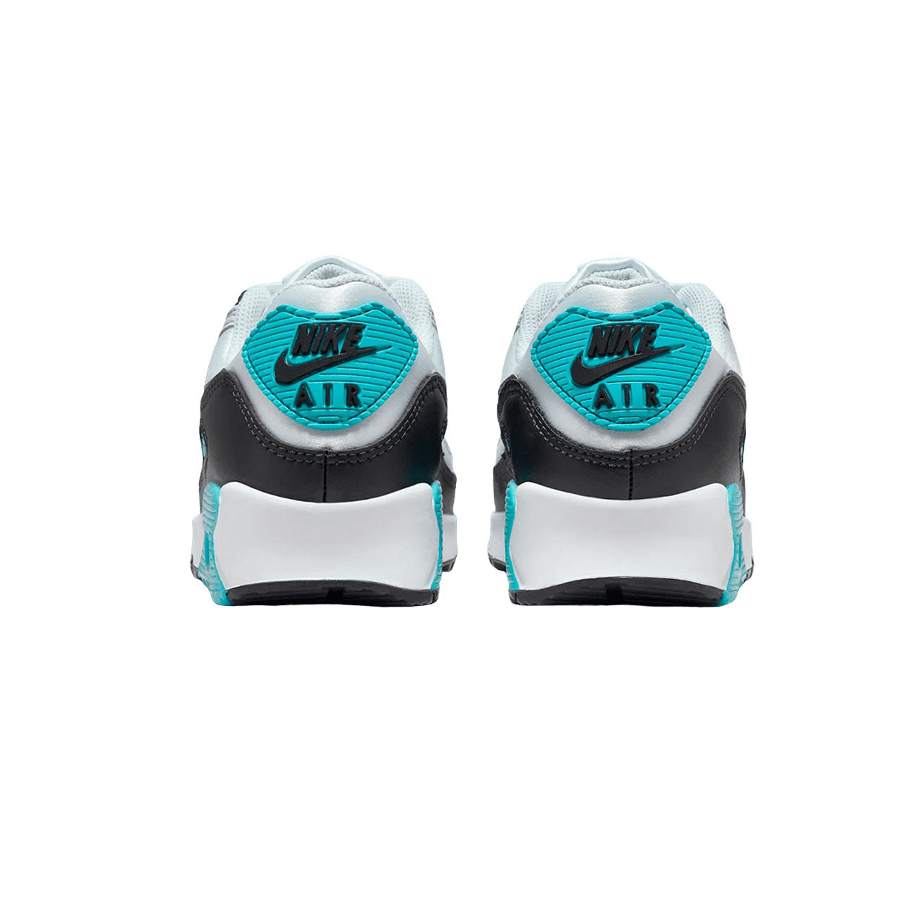 Nike Air Max 90 White Teal Nebula womens sneaker with mesh and leather upper and visible Air cushioning