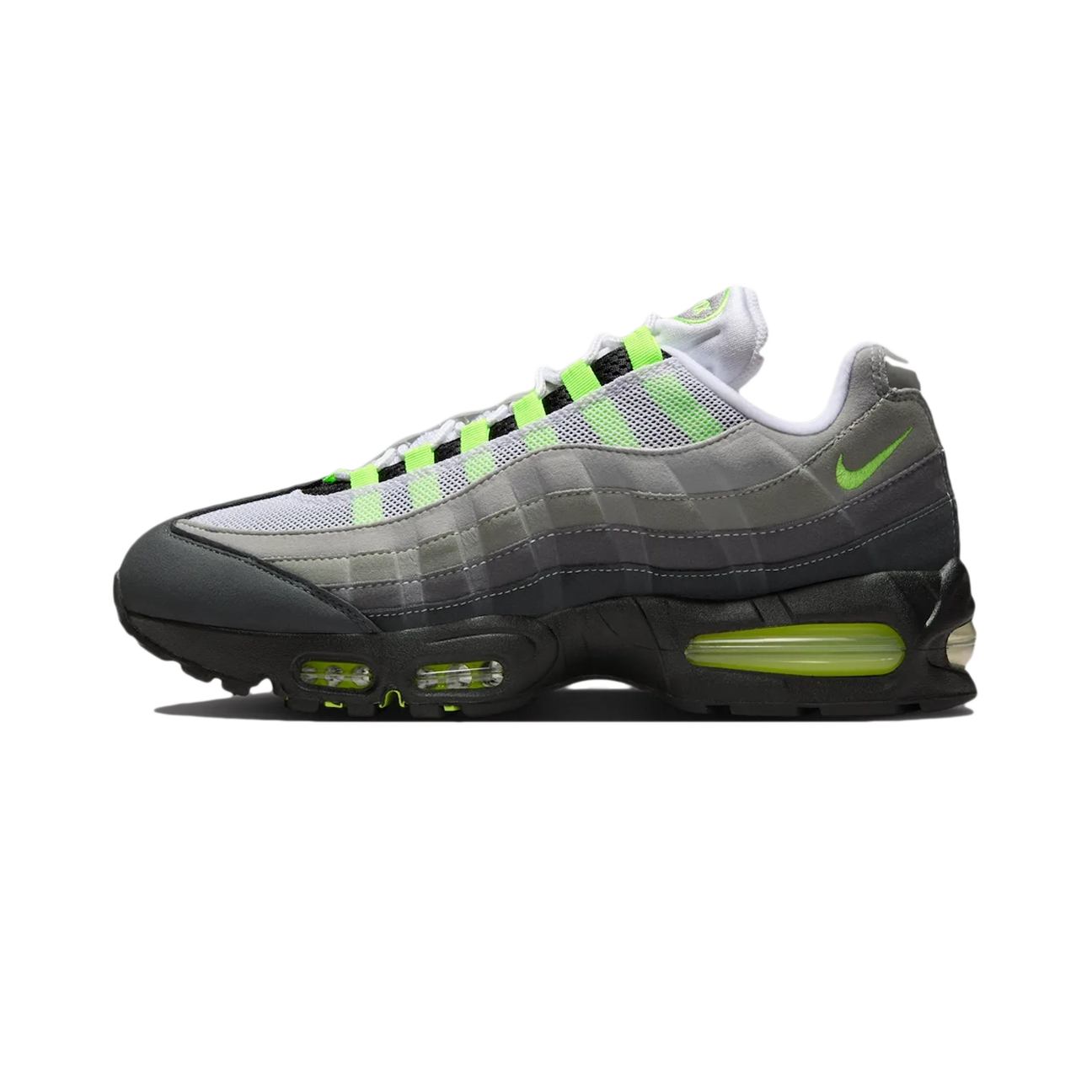Nike Air Max 95 OG 'Big Bubble Neon' sneaker side view