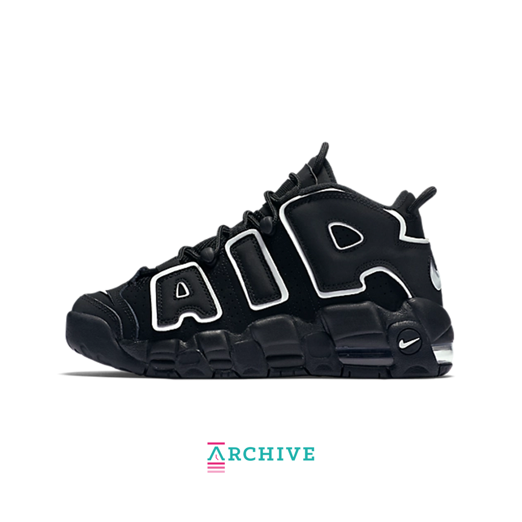 Nike Air More Uptempo 'Black/White' (GS) - Size 36.5 (ARCHIVE)-10141958766922-The Attic