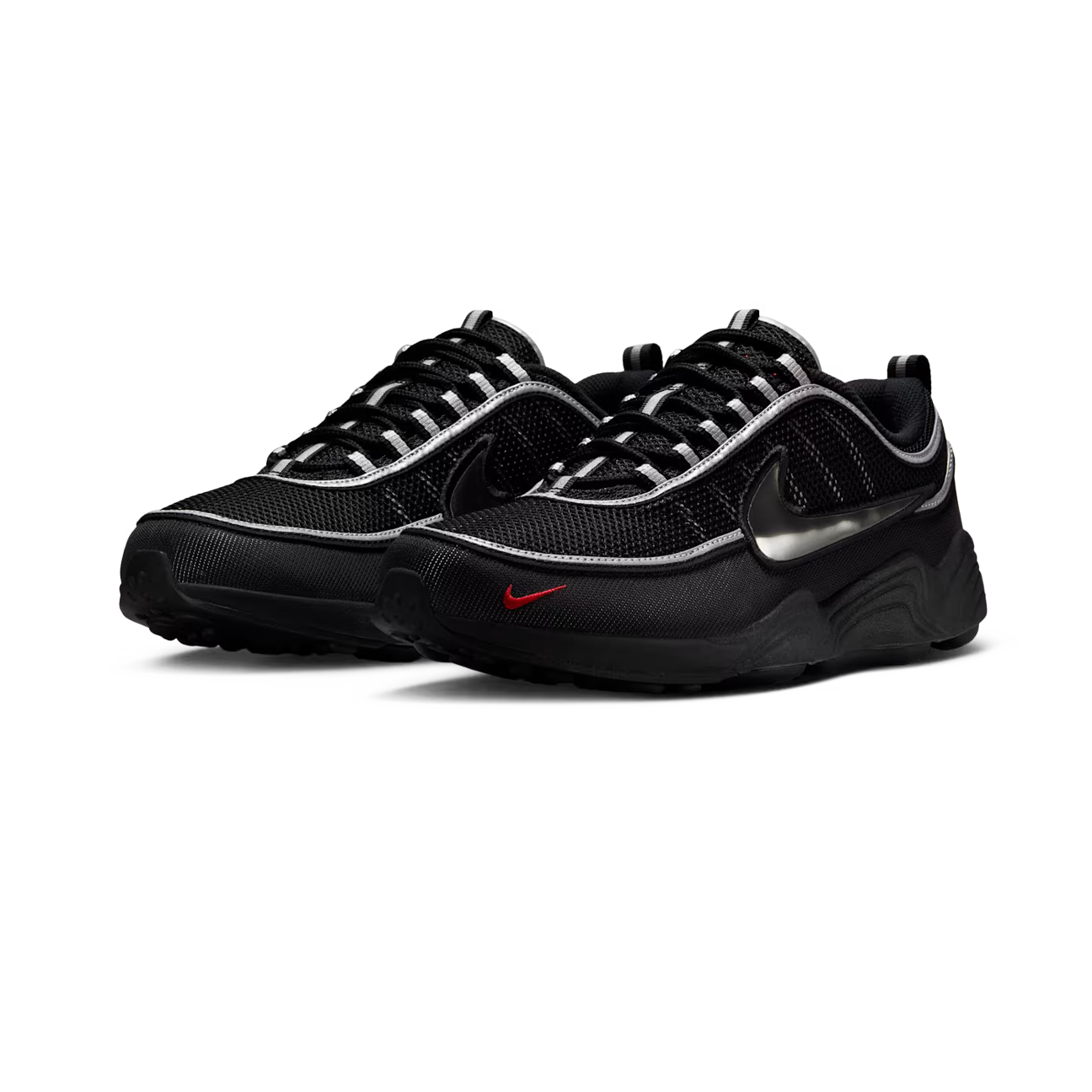 Nike Air Zoom Spiridon 'Black Metallic Silver'