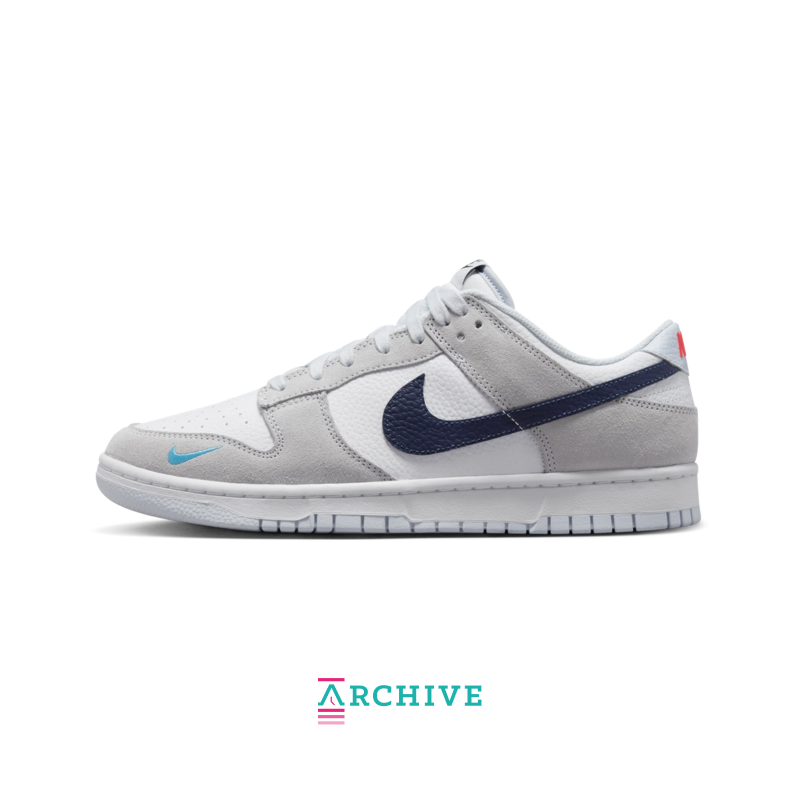 Nike Dunk Low 'Mini Swoosh Grey' - Size 46 (ARCHIVE)-10259217154378-The Attic