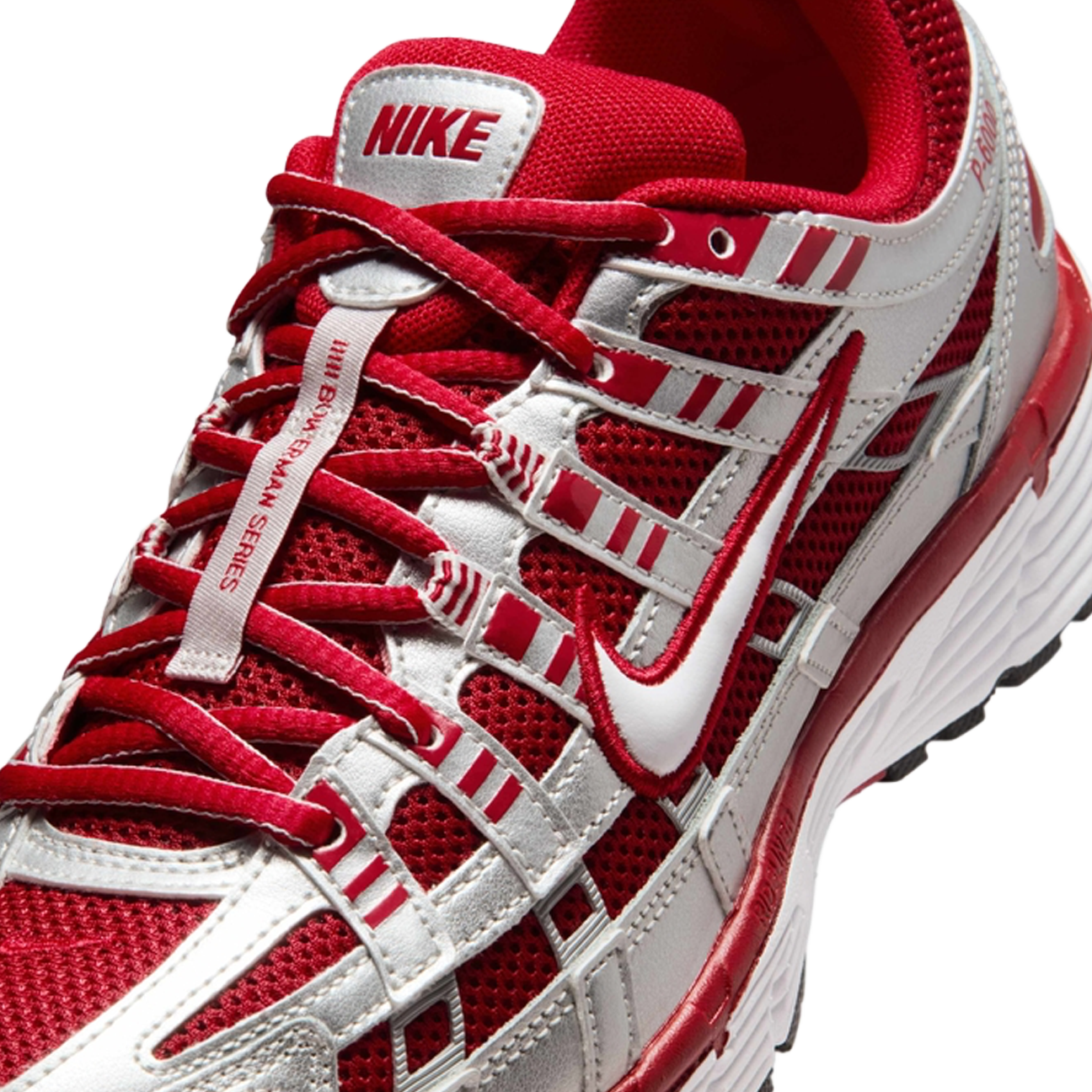 Nike P-6000 'Plata Metálica Rojo Gimnasio' (W)