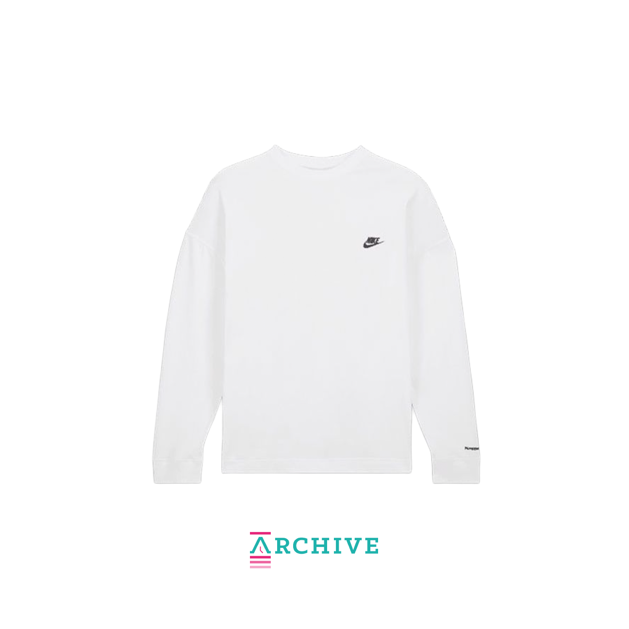 Nike x Peaceminusone G Dragon long sleeve T shirt with white cotton base artistic graphics and cultural streetwear design available at The Attic