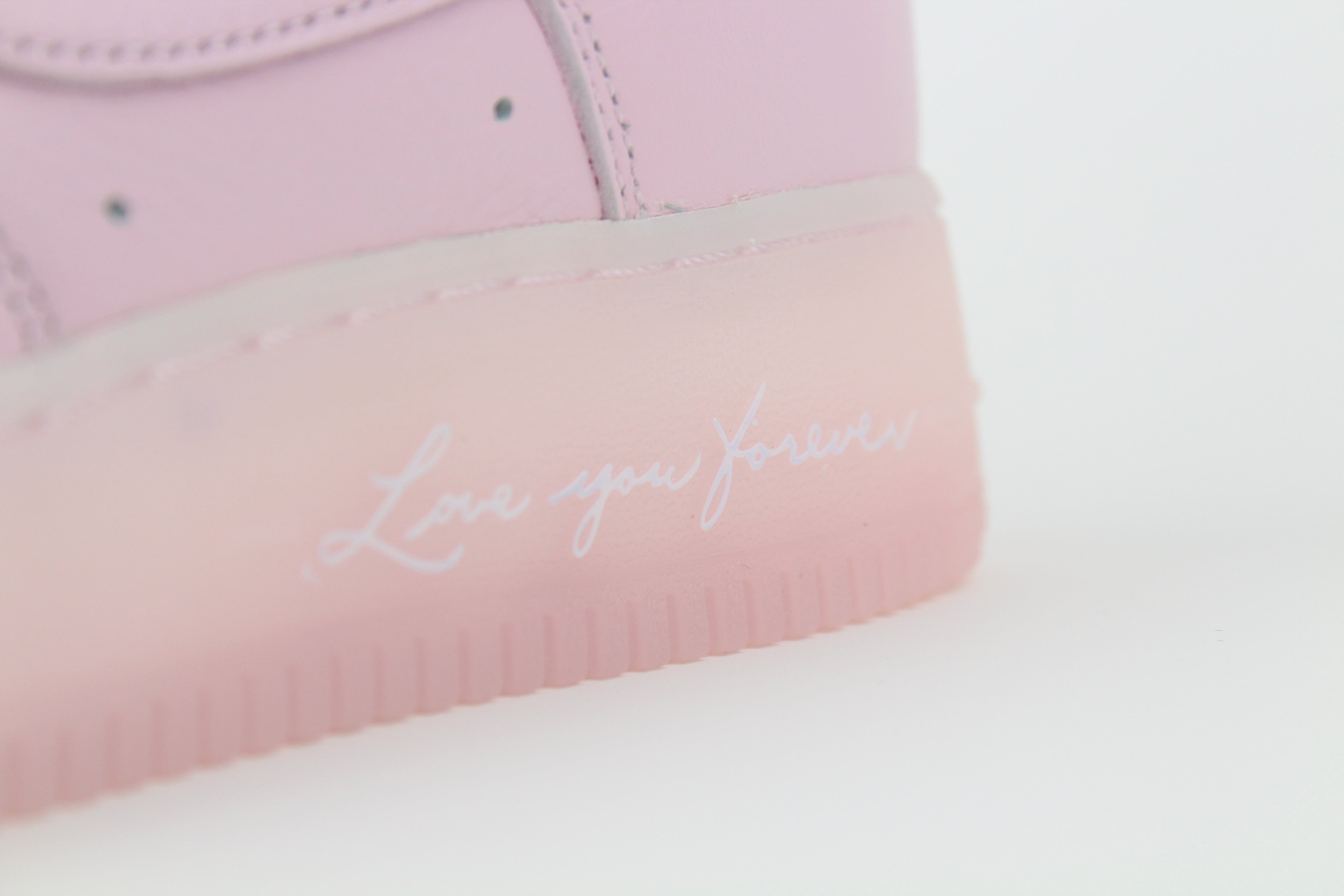 NOCTA x Nike Air Force 1 Low 'Pink Foam' from Certified Lover Boy Pack in soft pink leather. Classic cushioning meets fresh, streetwear style.