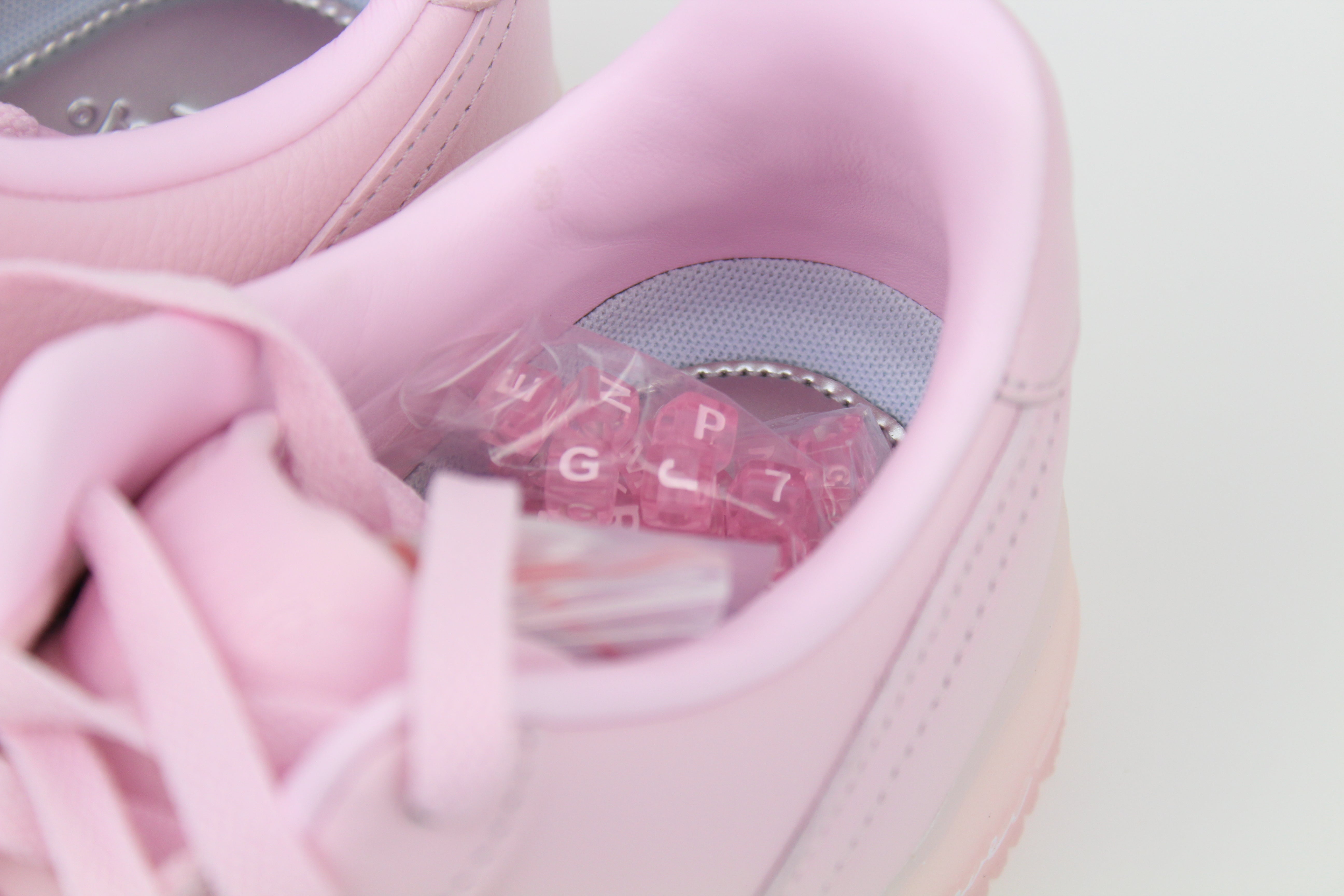 NOCTA x Nike Air Force 1 Low 'Pink Foam' from Certified Lover Boy Pack in soft pink leather. Classic cushioning meets fresh, streetwear style.