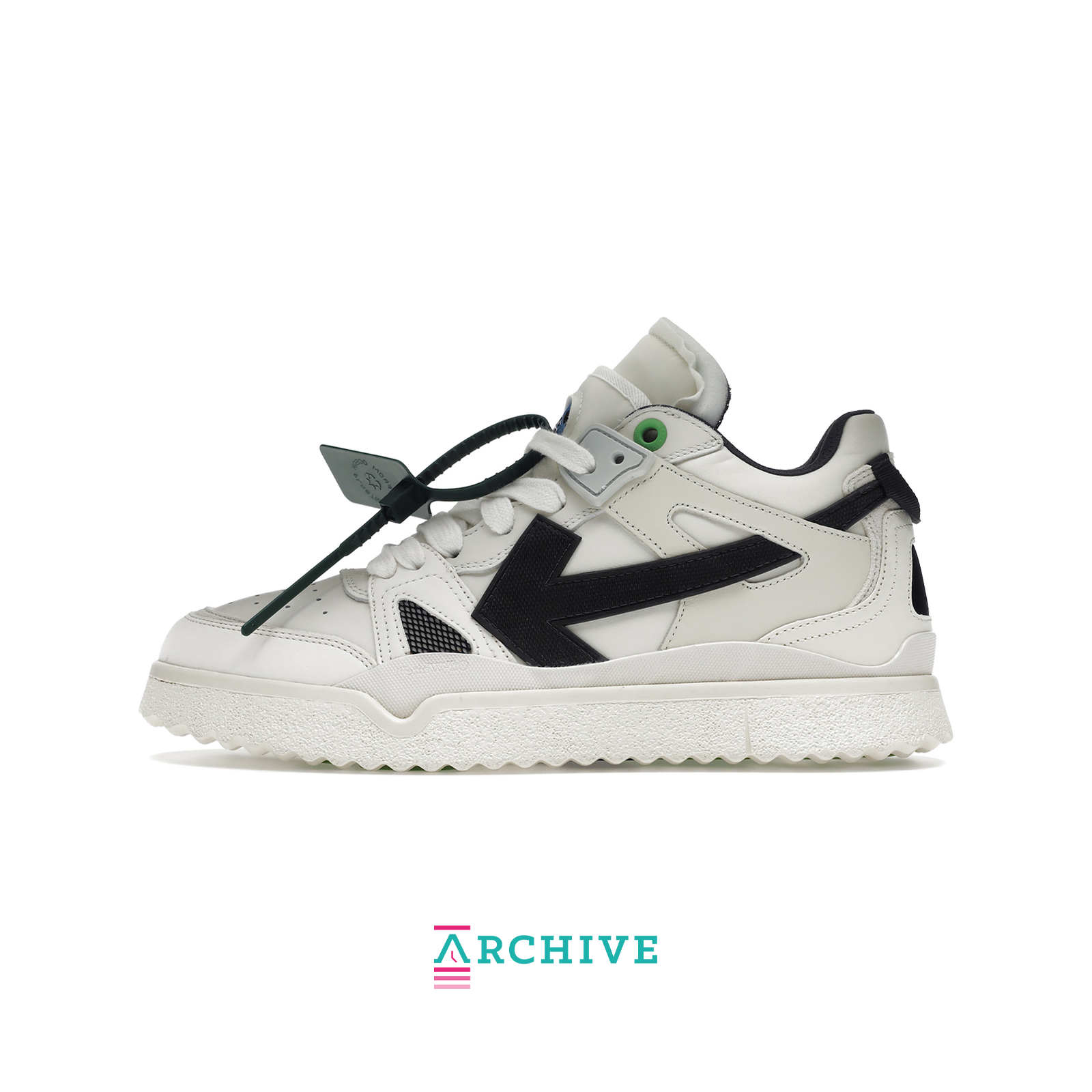 Off-White Sponge Mid Top 'White/Black' - Size 40 (ARCHIVE)