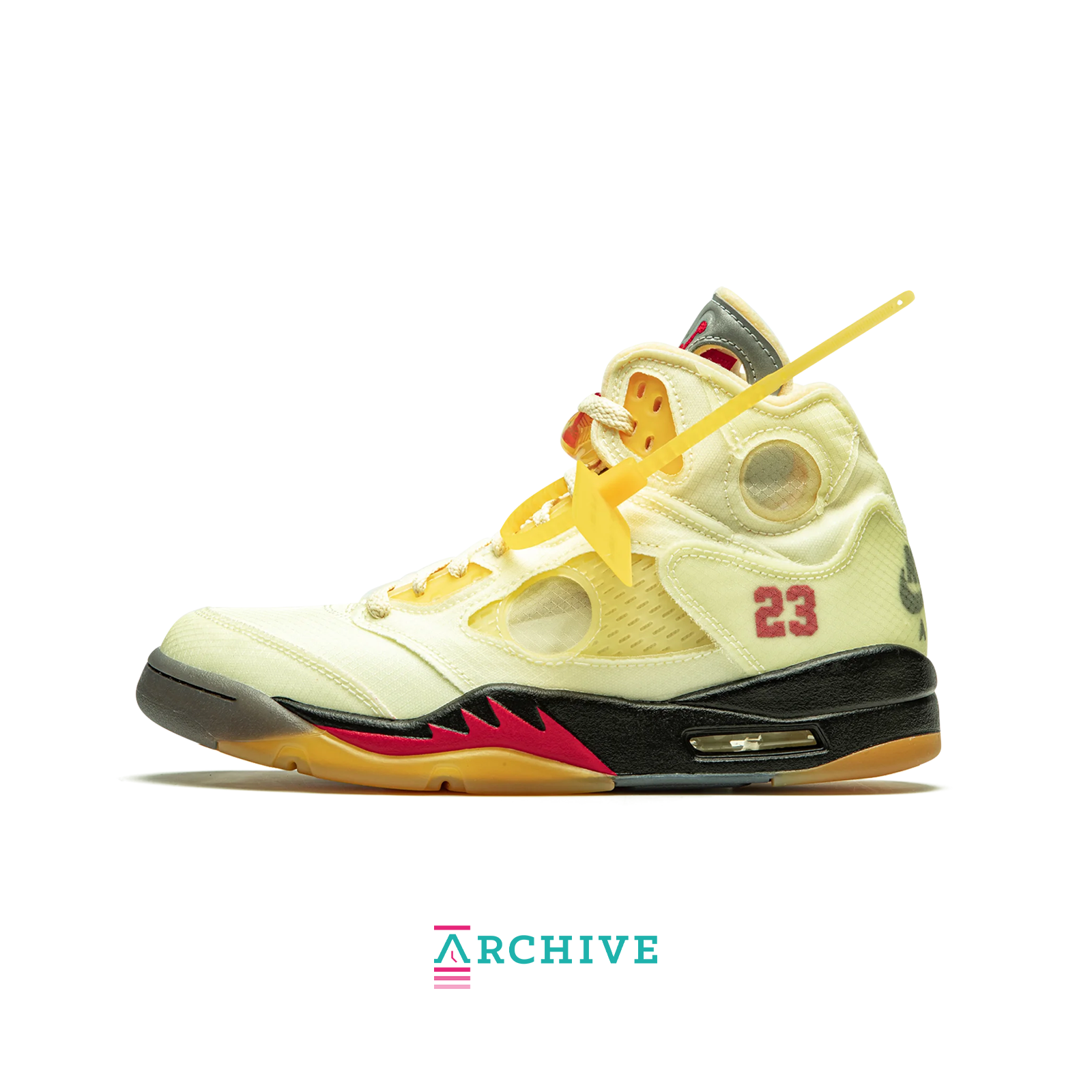 Off-White x Air Jordan 5 SP 'Sail' (2020) - Size 41 (ARCHIVE)-9619374309706-The Attic