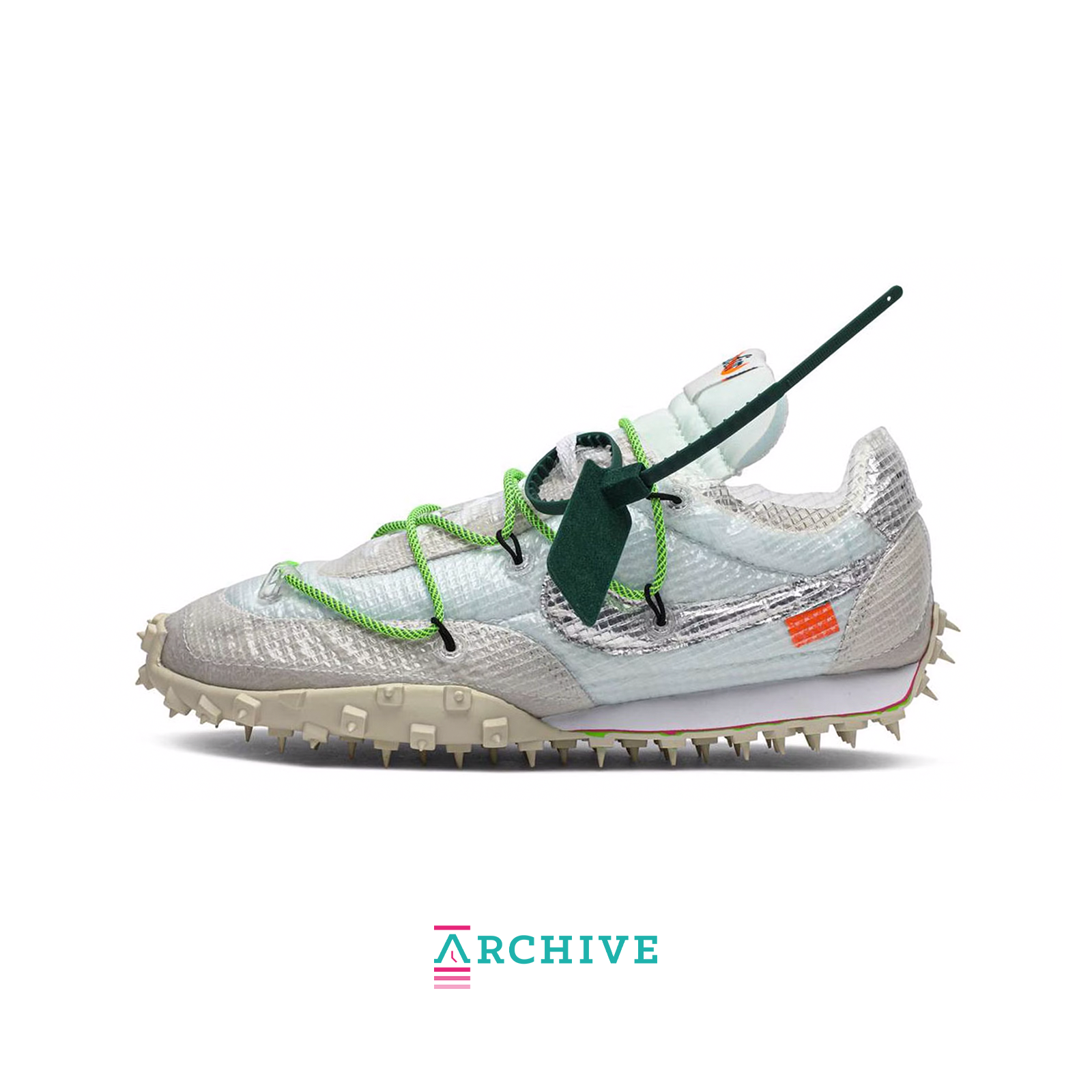 Off-White X Nike Waffle Racer SP 'White' - Size 42 (ARCHIVE)-9520181576010-The Attic