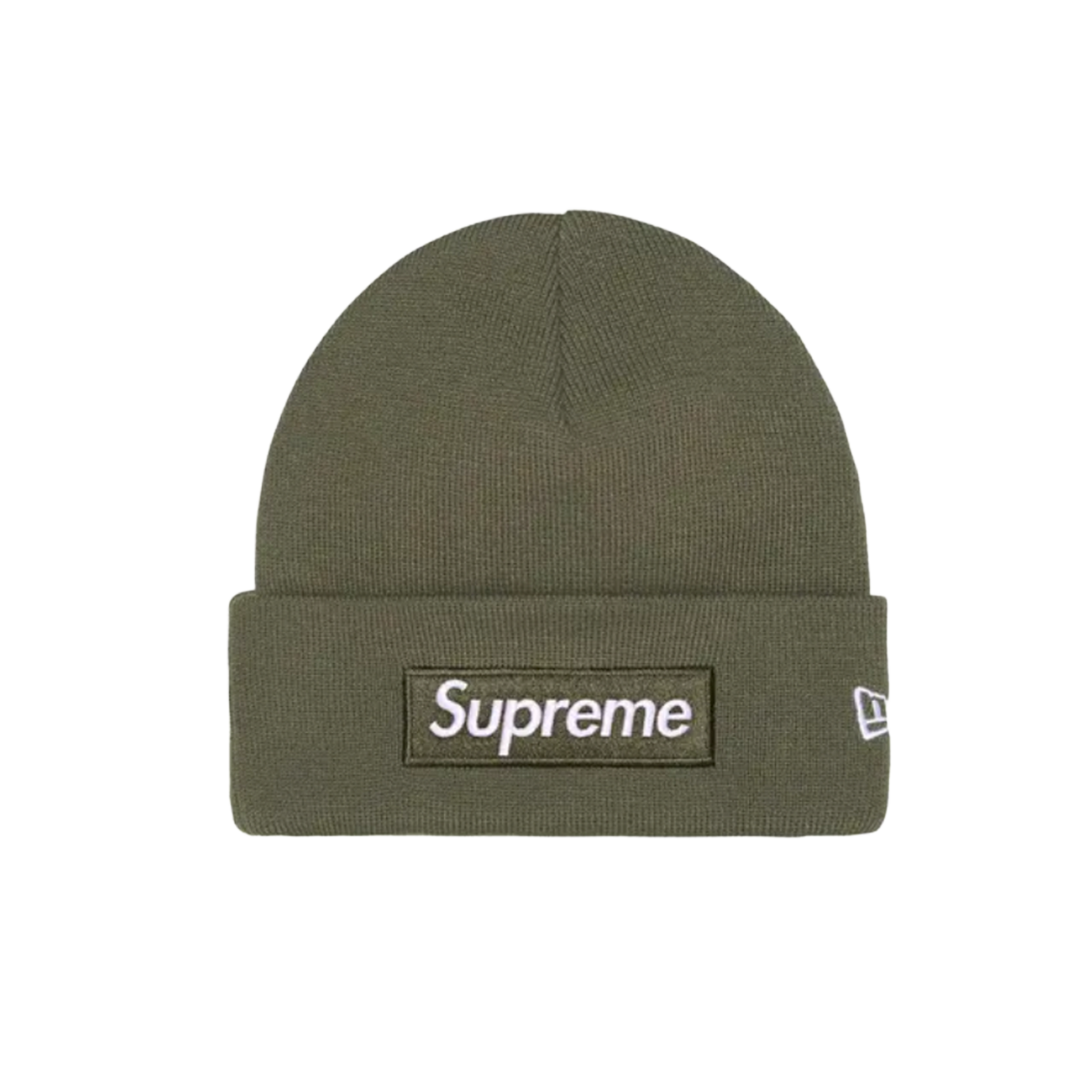 Supreme New Era Box Logo Beanie 'Light Olive'