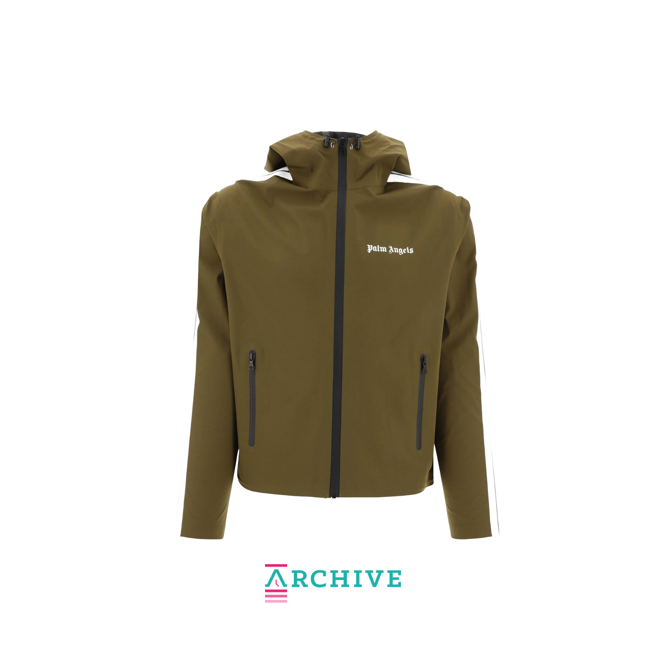 Palm Angels Green Waterproof Jacket - Size L (ARCHIVE)
