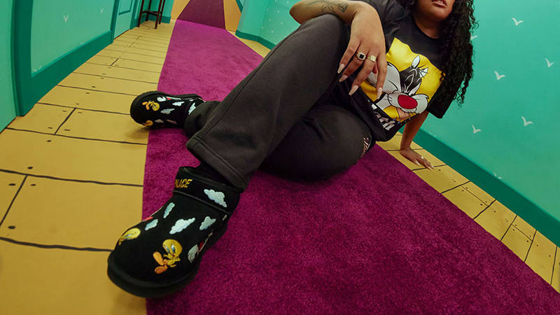 UGG Classic Ultra Mini Boot 'Palace x Looney Tunes Black'
