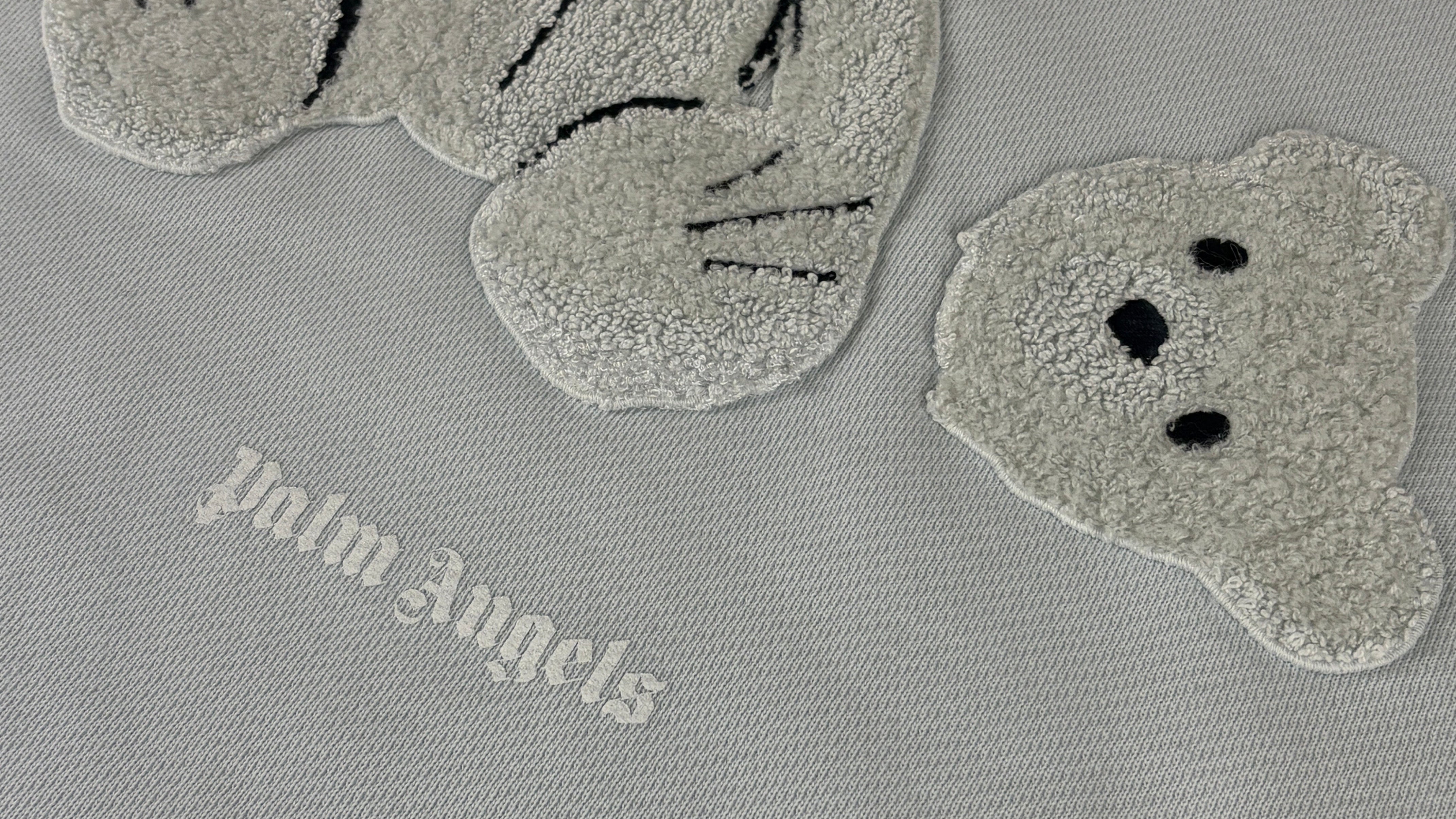 Palm Angels Teddy Bear Patch Sweatshirt 'White' - Size XL (ARCHIVE)