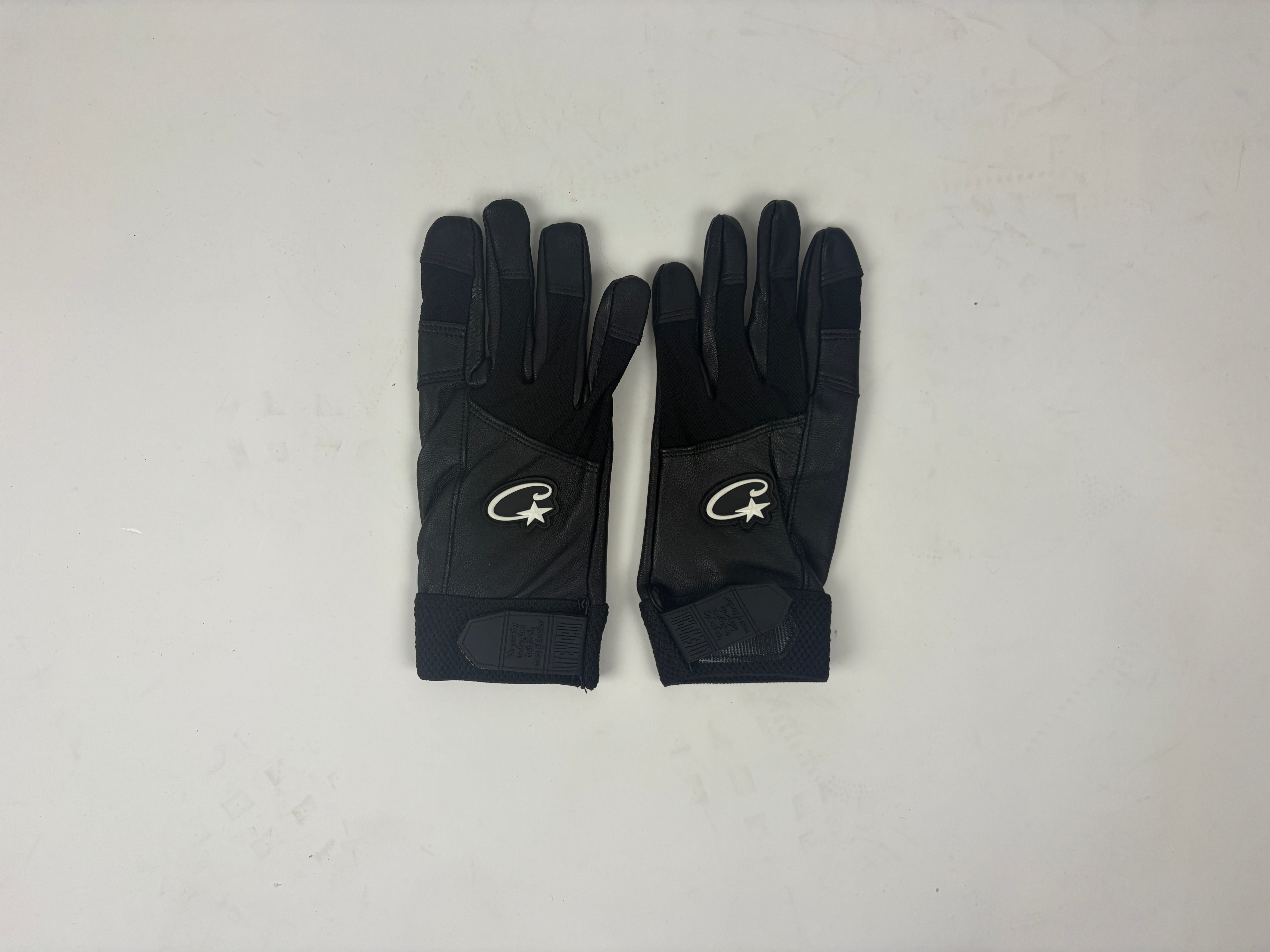 Premium Corteiz Leather Gloves 'Black' - (ARCHIVE)