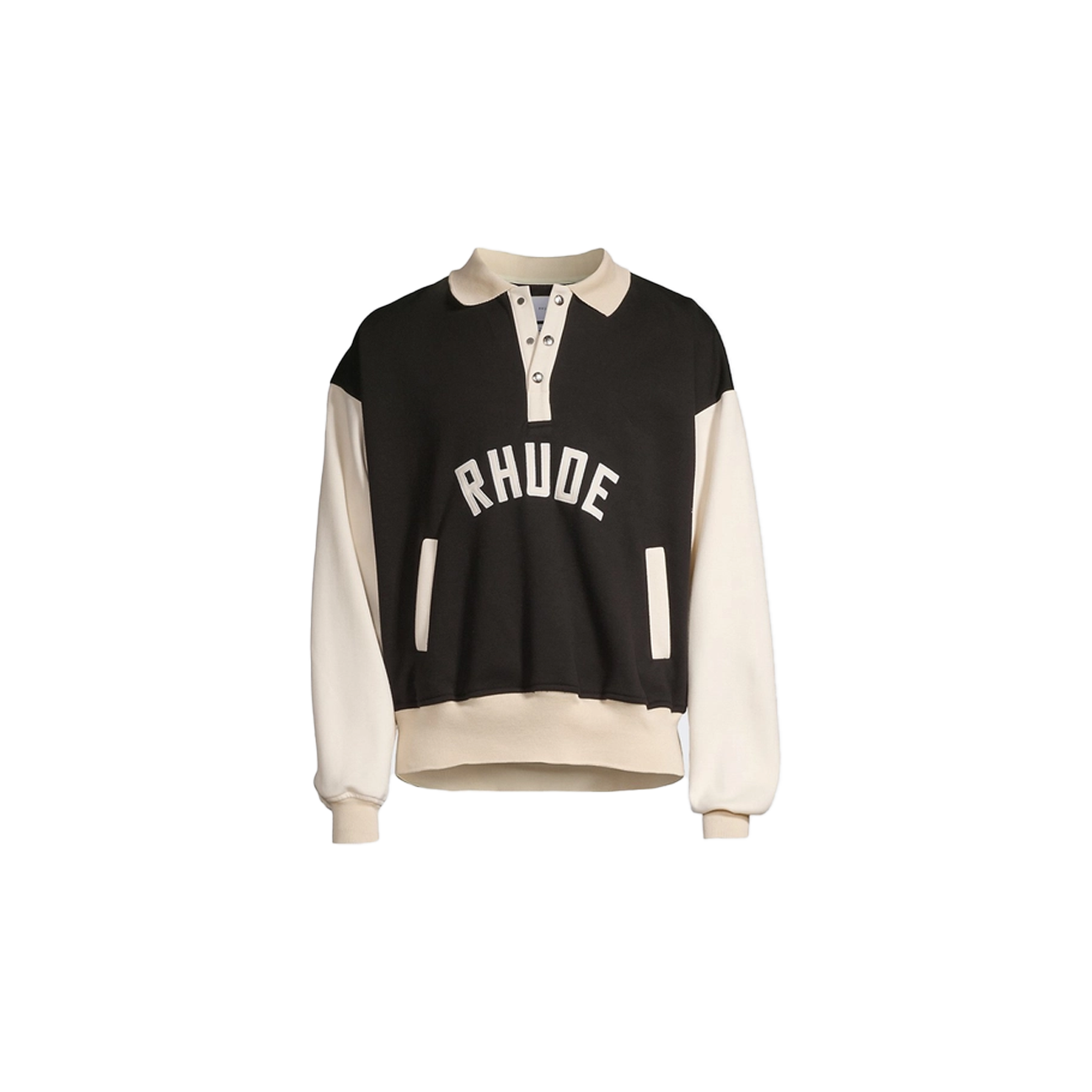 Rhude x Lamborghini Automobili Pique Polo Shirt 'Black White'