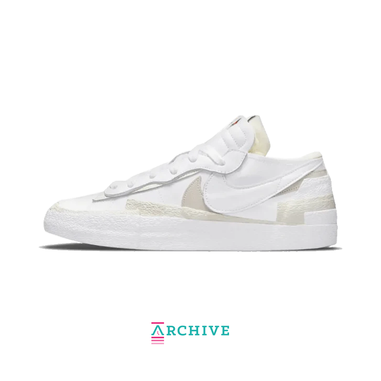 Sacai x Nike Blazer Low 'White Patent' - Size 42.5 (ARCHIVE)
