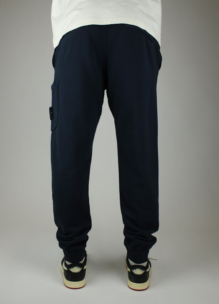 Shop the Stone Island Felpa Sweatpants 'Navy' – premium cotton joggers with a relaxed fit, elasticated waistband, and subtle branding for versatile streetwear style.