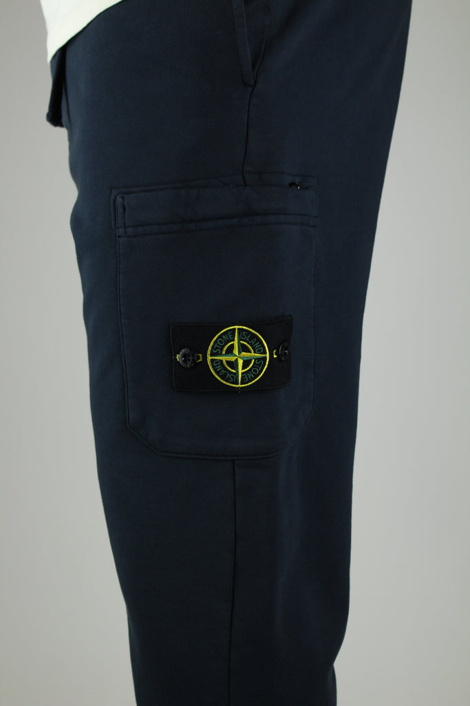 Shop the Stone Island Felpa Sweatpants 'Navy' – premium cotton joggers with a relaxed fit, elasticated waistband, and subtle branding for versatile streetwear style.