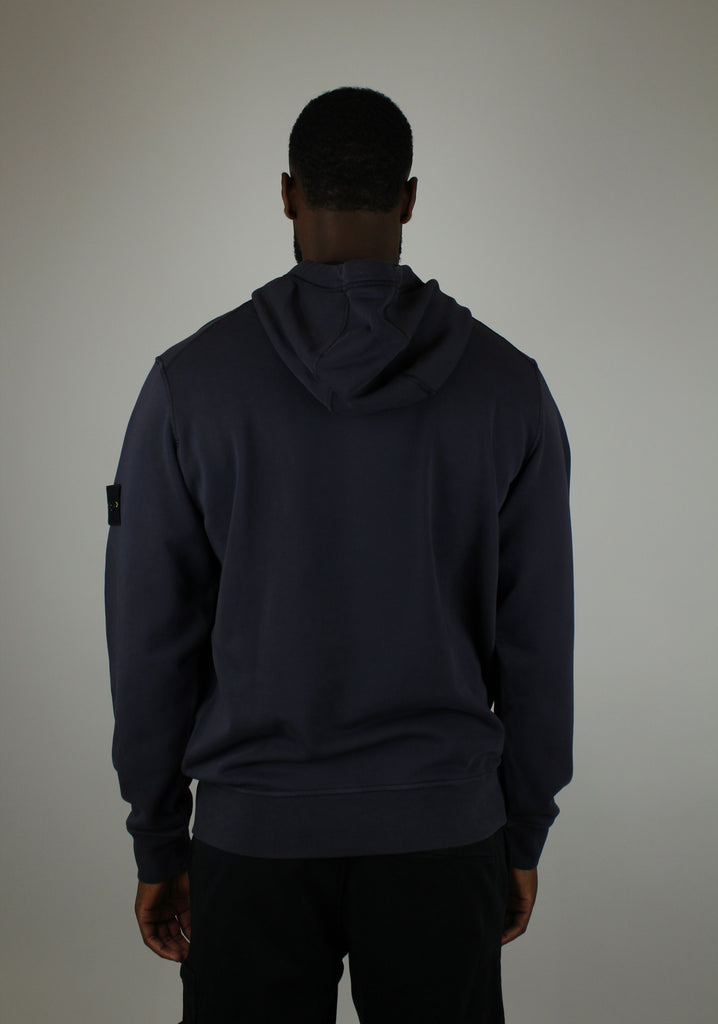 Shop the Stone Island Felpa Hoodie 'Ink Blue' – a premium cotton hoodie with a relaxed fit, iconic compass patch, and versatile deep blue finish for refined streetwear style.