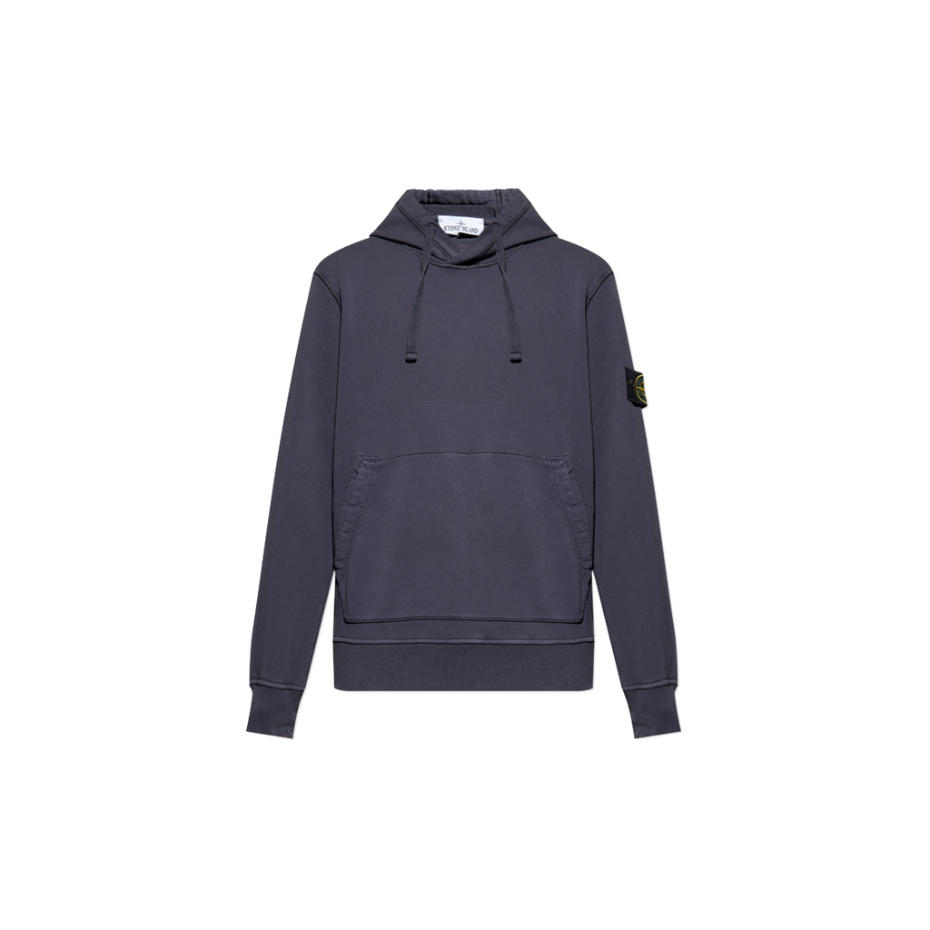 Shop the Stone Island Felpa Hoodie 'Ink Blue' – a premium cotton hoodie with a relaxed fit, iconic compass patch, and versatile deep blue finish for refined streetwear style.