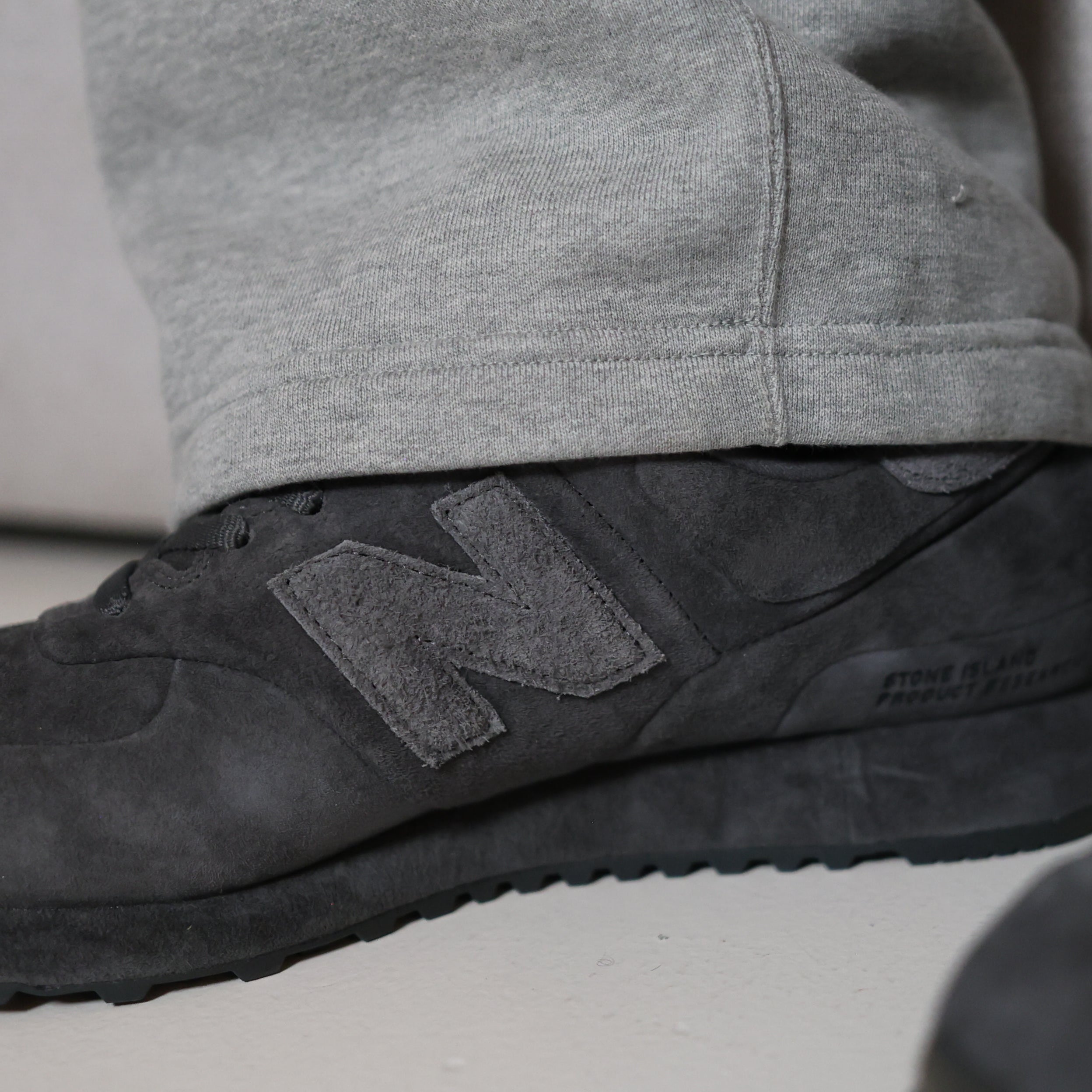 New Balance 574 Legacy Stone Island Ghost 'Dark Grey'