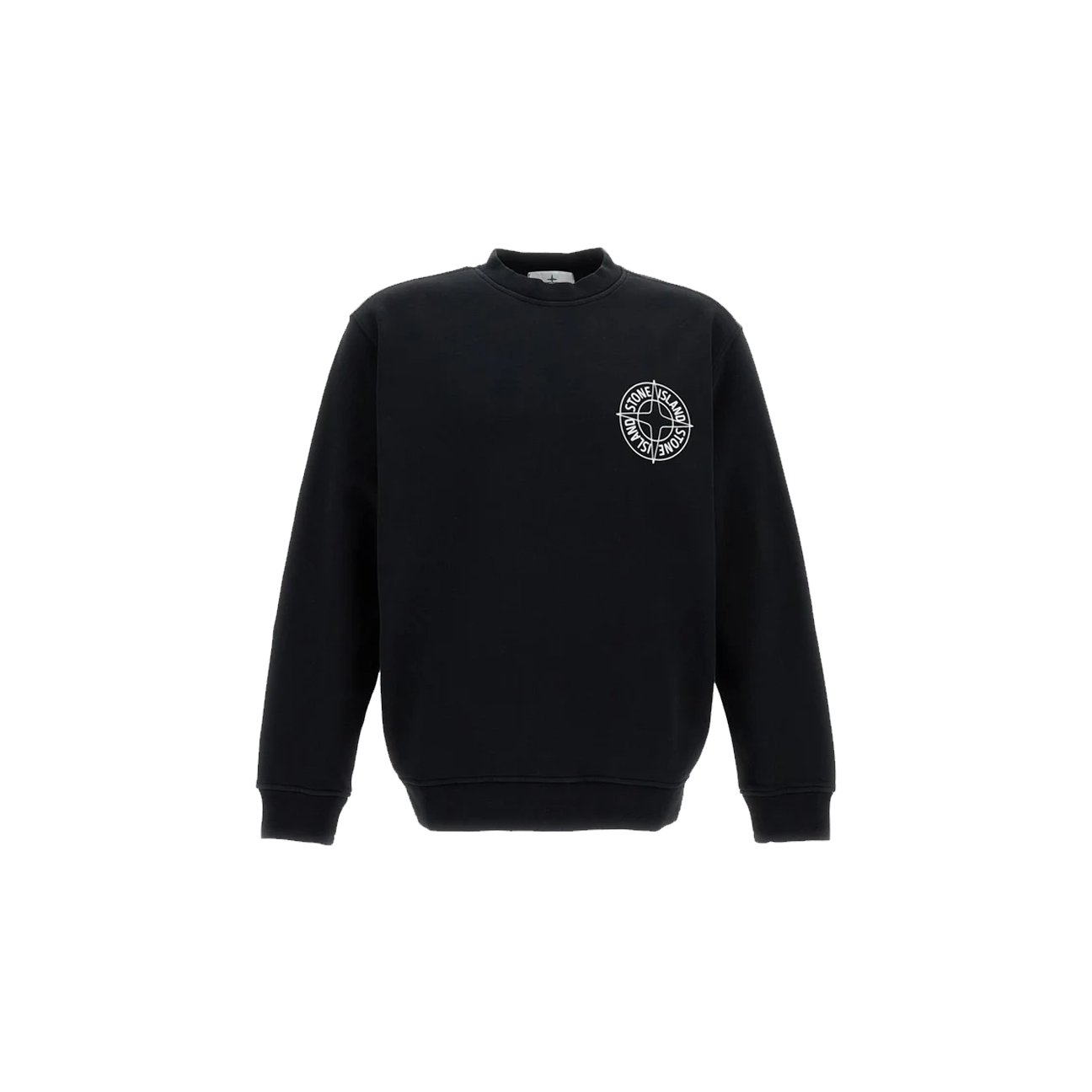 Stone Island Oversized Jersey Crewneck 'Black'